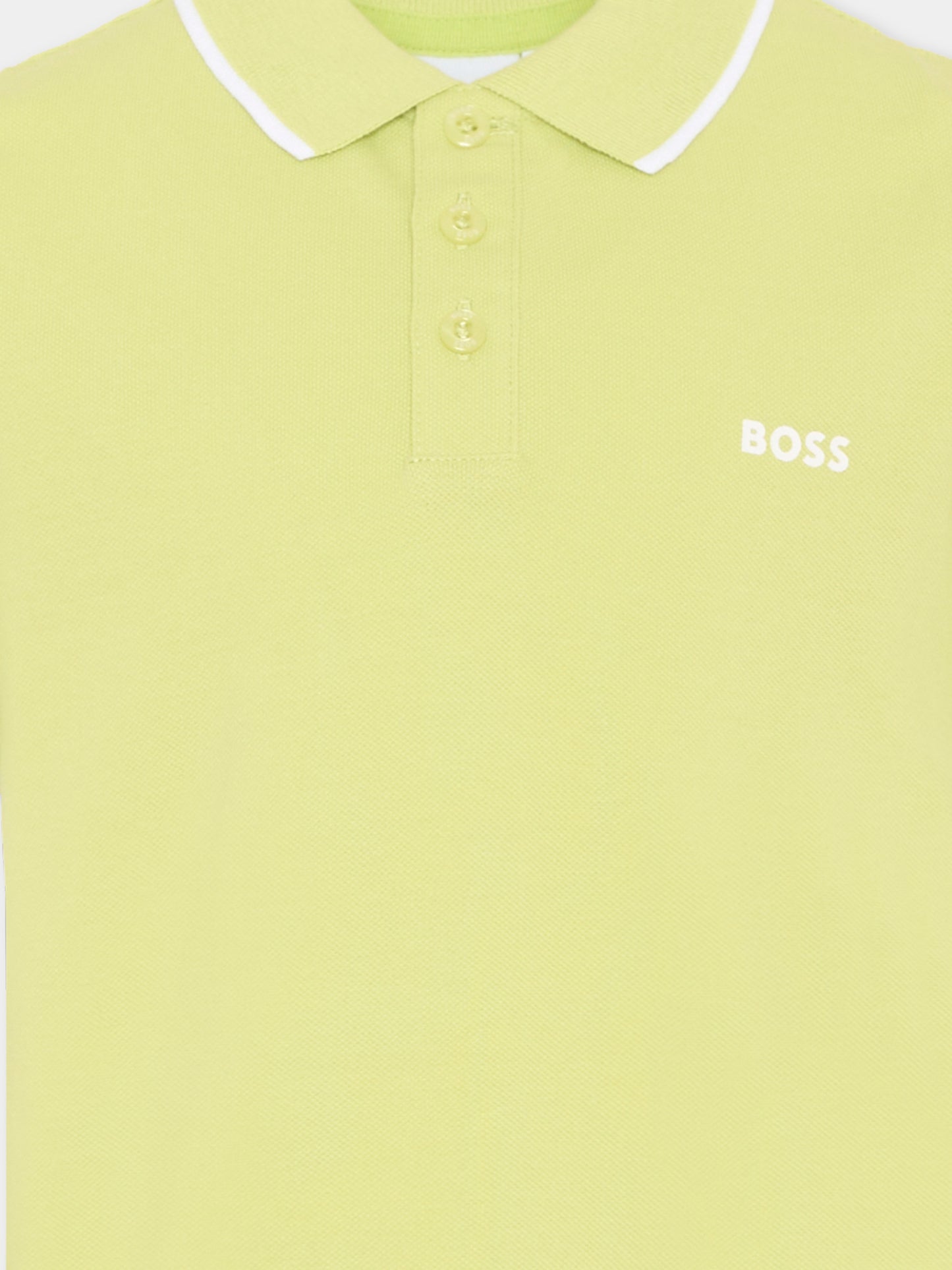 Polo verde per bambino con logo,Boss,J52011 607