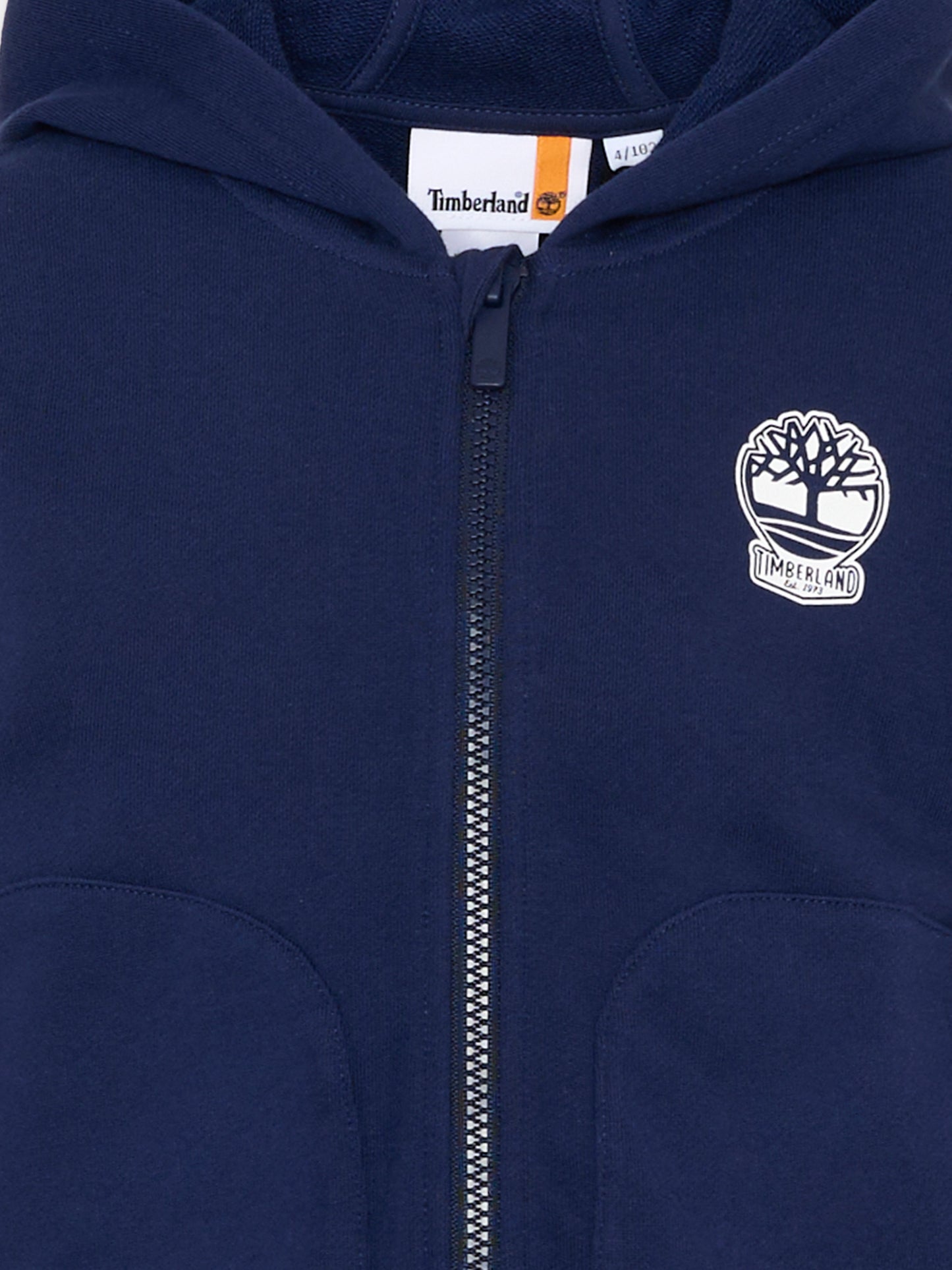 Felpa blu per bambino con logo,Timberland,T60487 84N