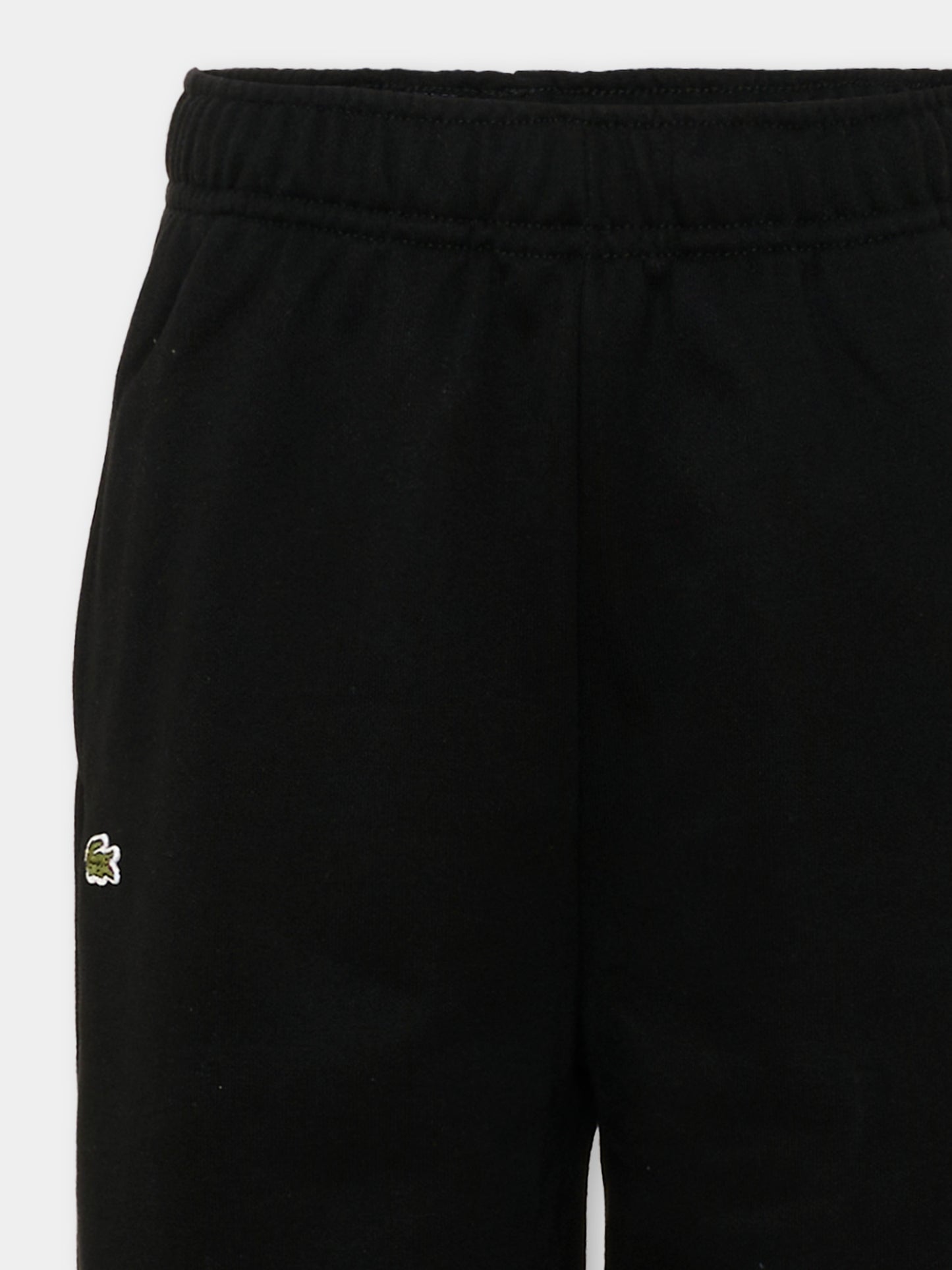 Pantalone nero per bambini con logo,Lacoste,7919 K96