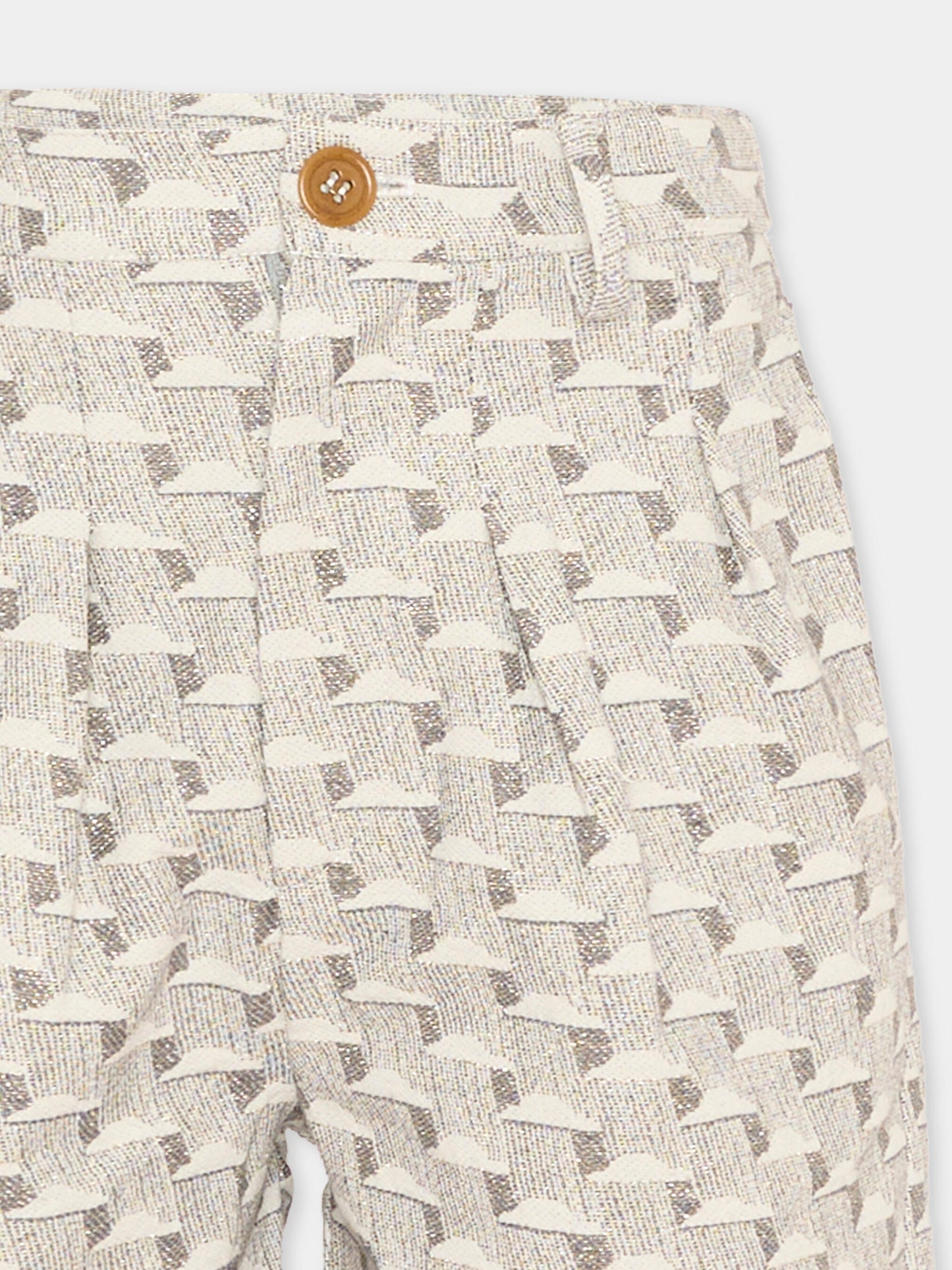 Shorts grigi Blake per bambini con nuvole,Vélocipède X Coccolebimbi,BLAKE SHORTS GREY