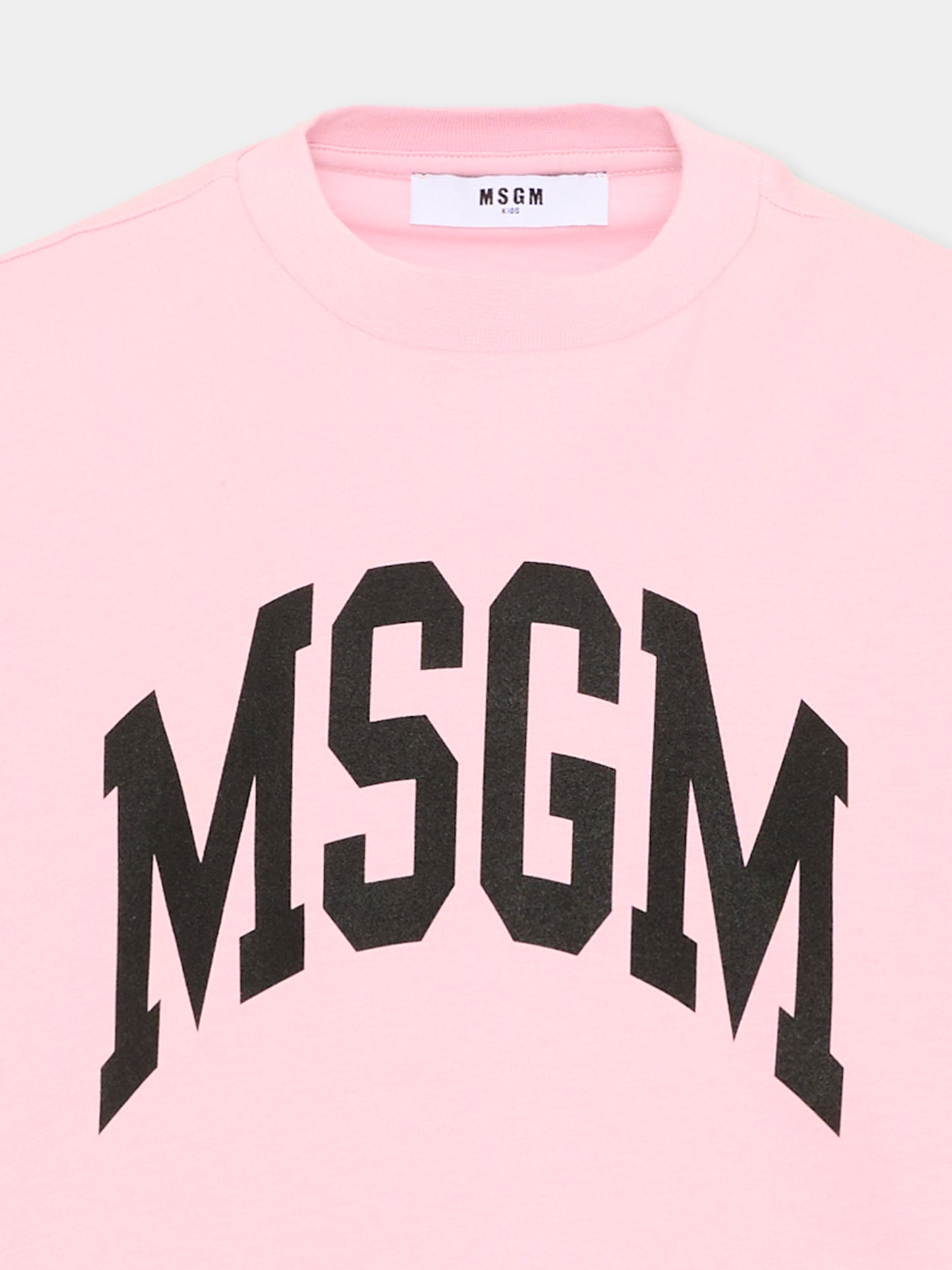 T-Shirt rosa logo MSGM per bambina,Msgm Kids,F6MSJGTH042 MS090