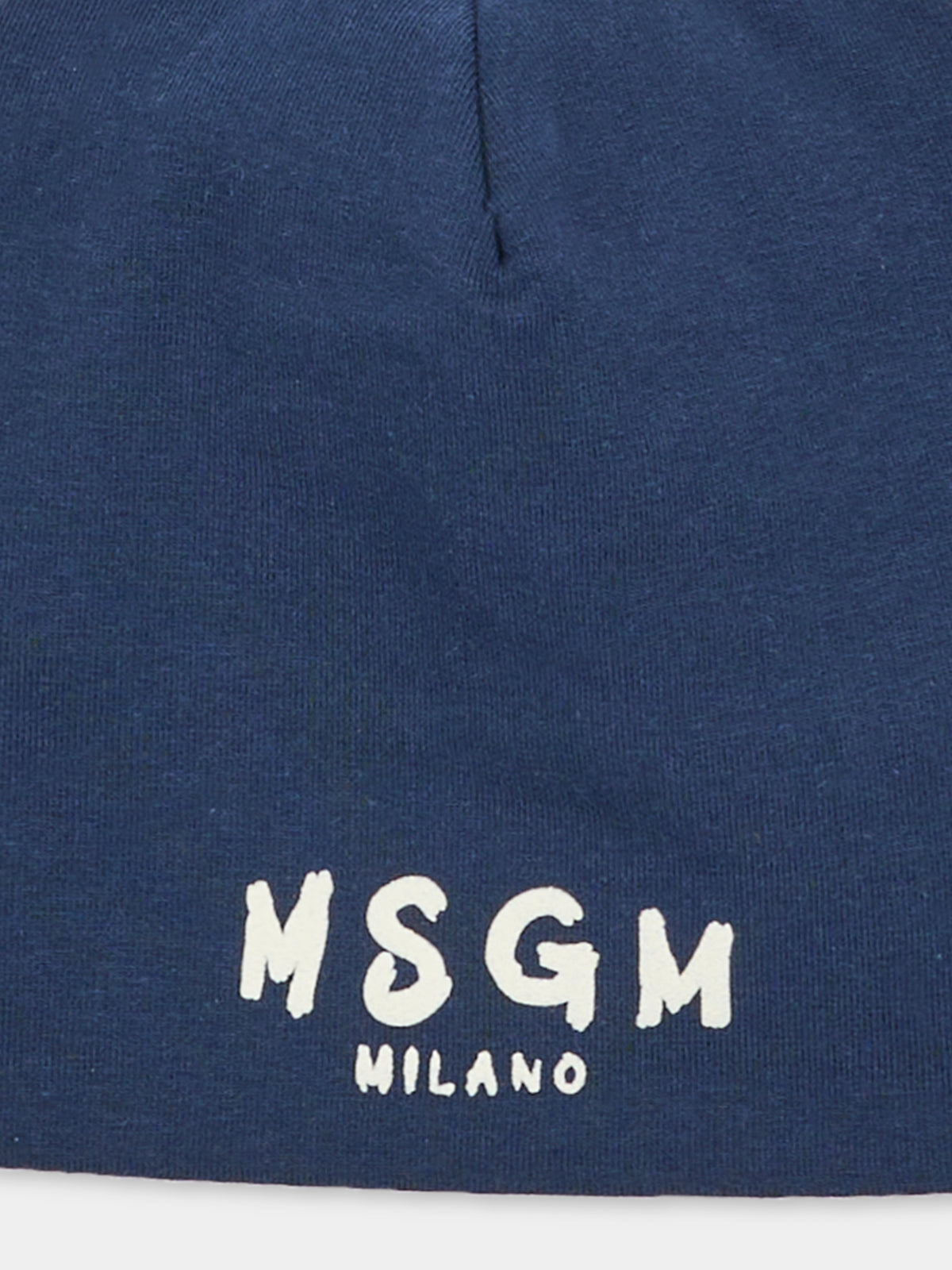 Berretto blu per neonati con logo,Msgm Kids,F6MSUNHT348 MS032