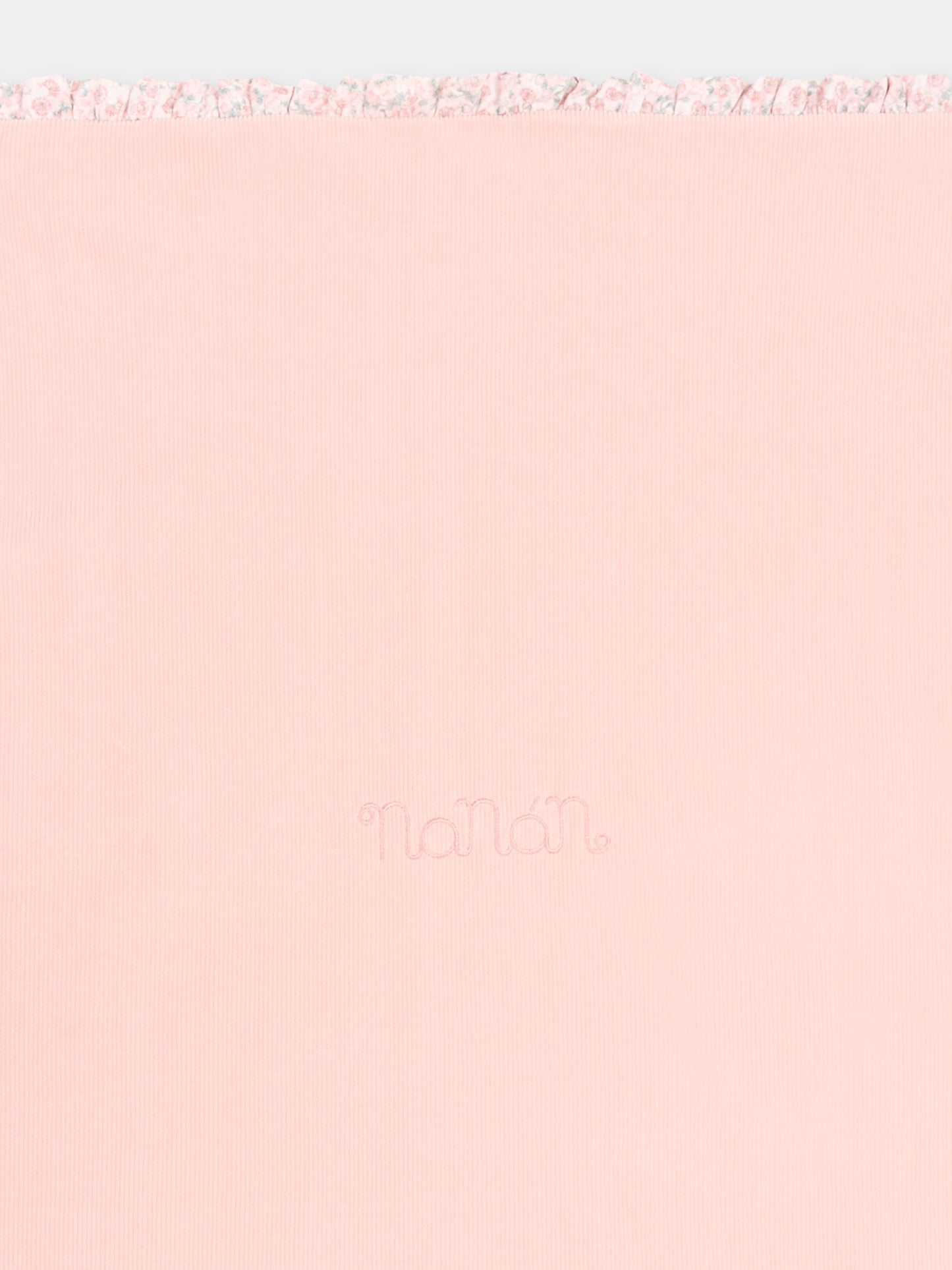 Coperta rosa per neonata con logo,Nanán,I26425FI