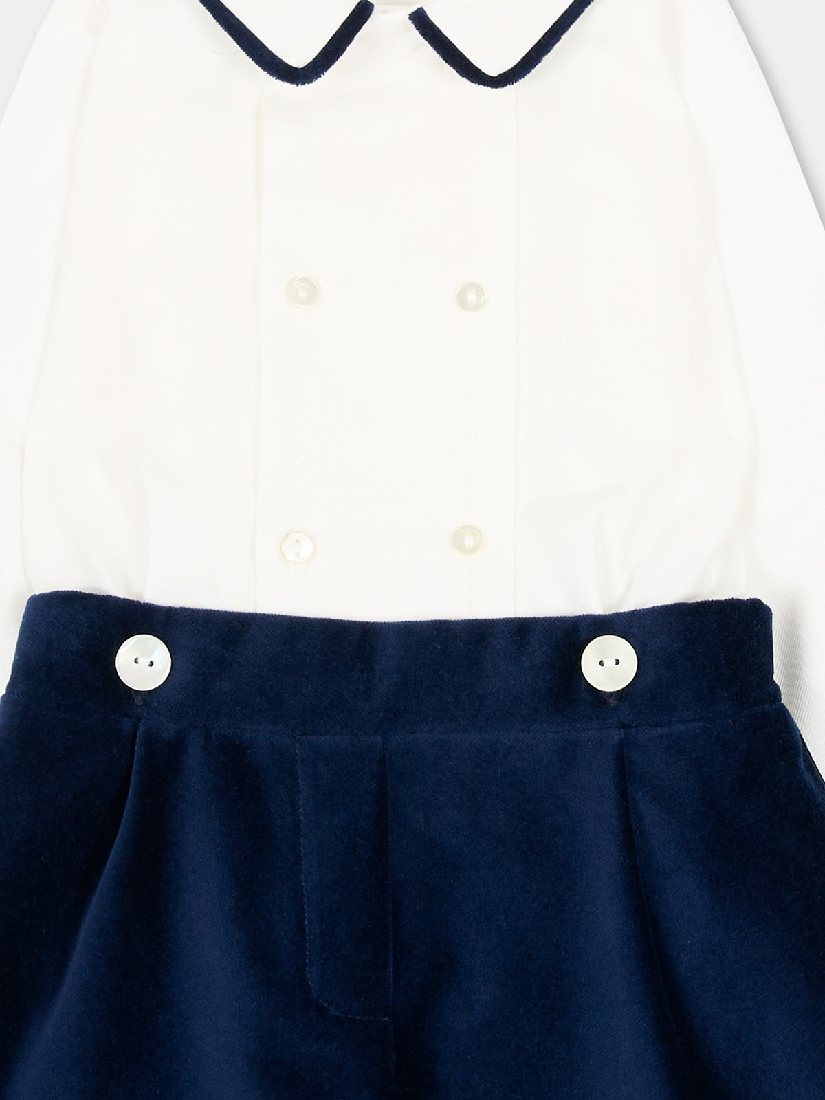 Completo blu per neonato,Mariella Ferrari,PGI9 005 075