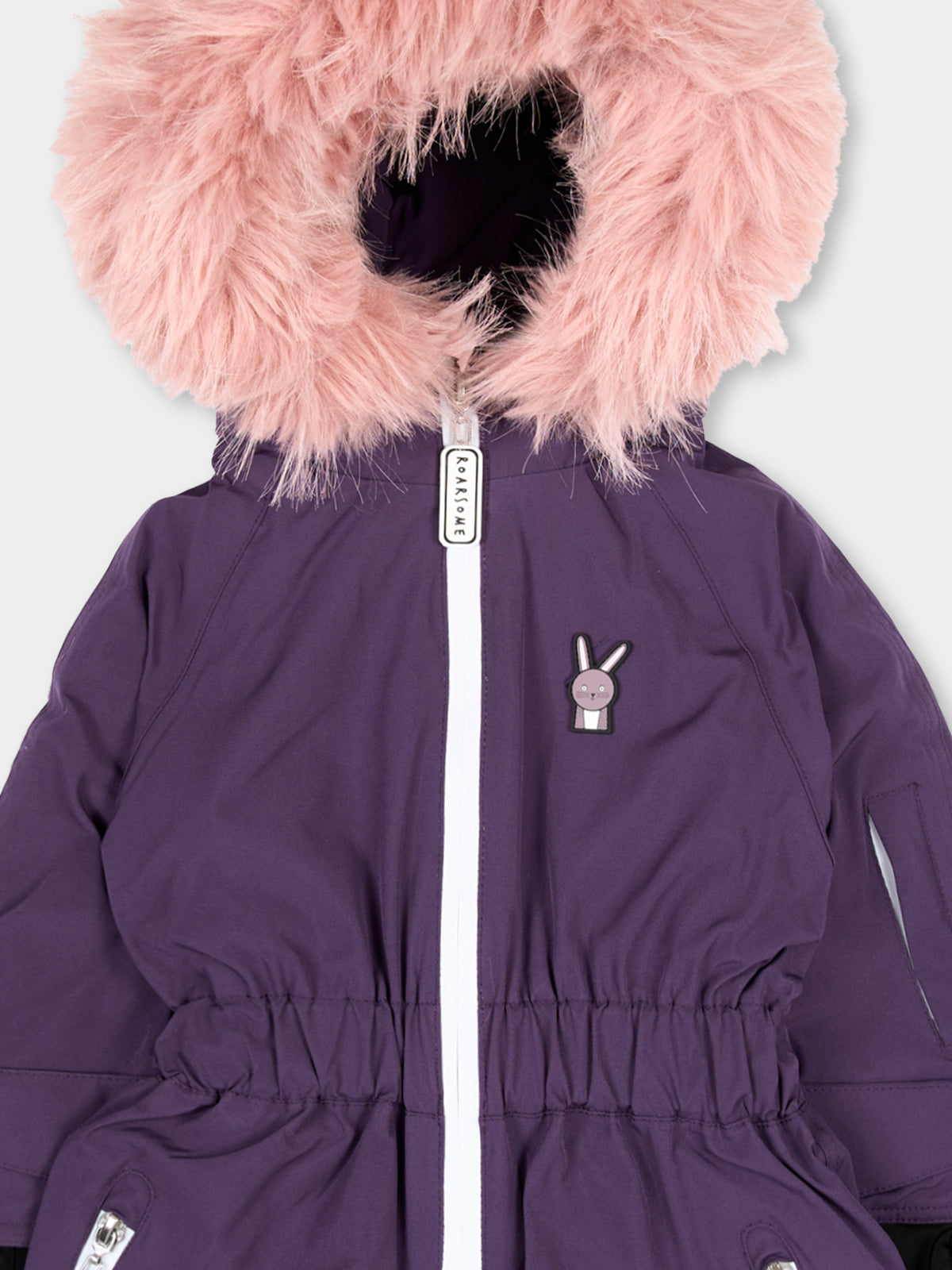 Purple Hop The Bunny snow suit for kids
