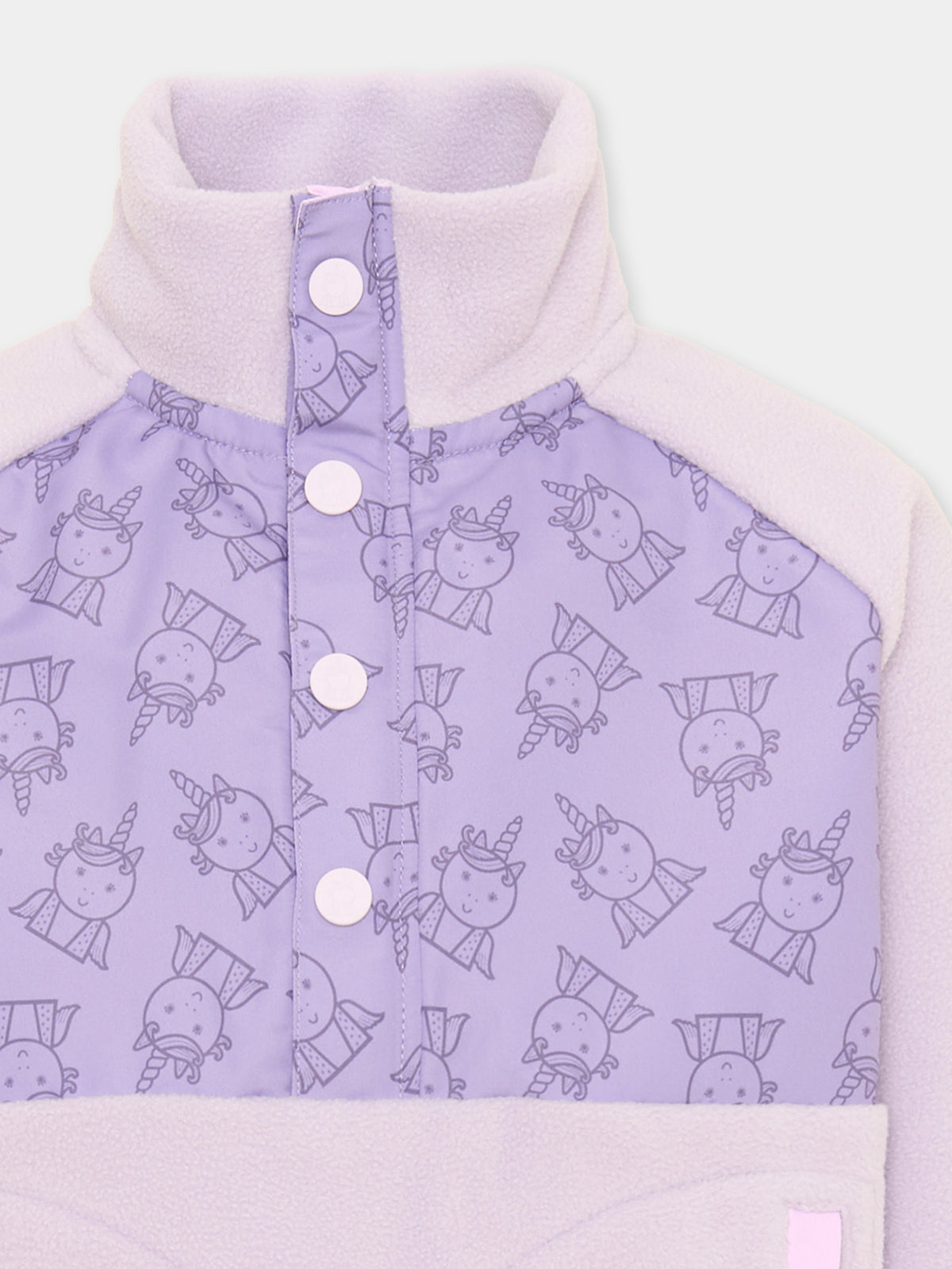 Felpa girocollo lilla Sparkle The Unicorn per bambina,Roarsome,SPARKLE THE UNICORN MID LAYER FLEECE