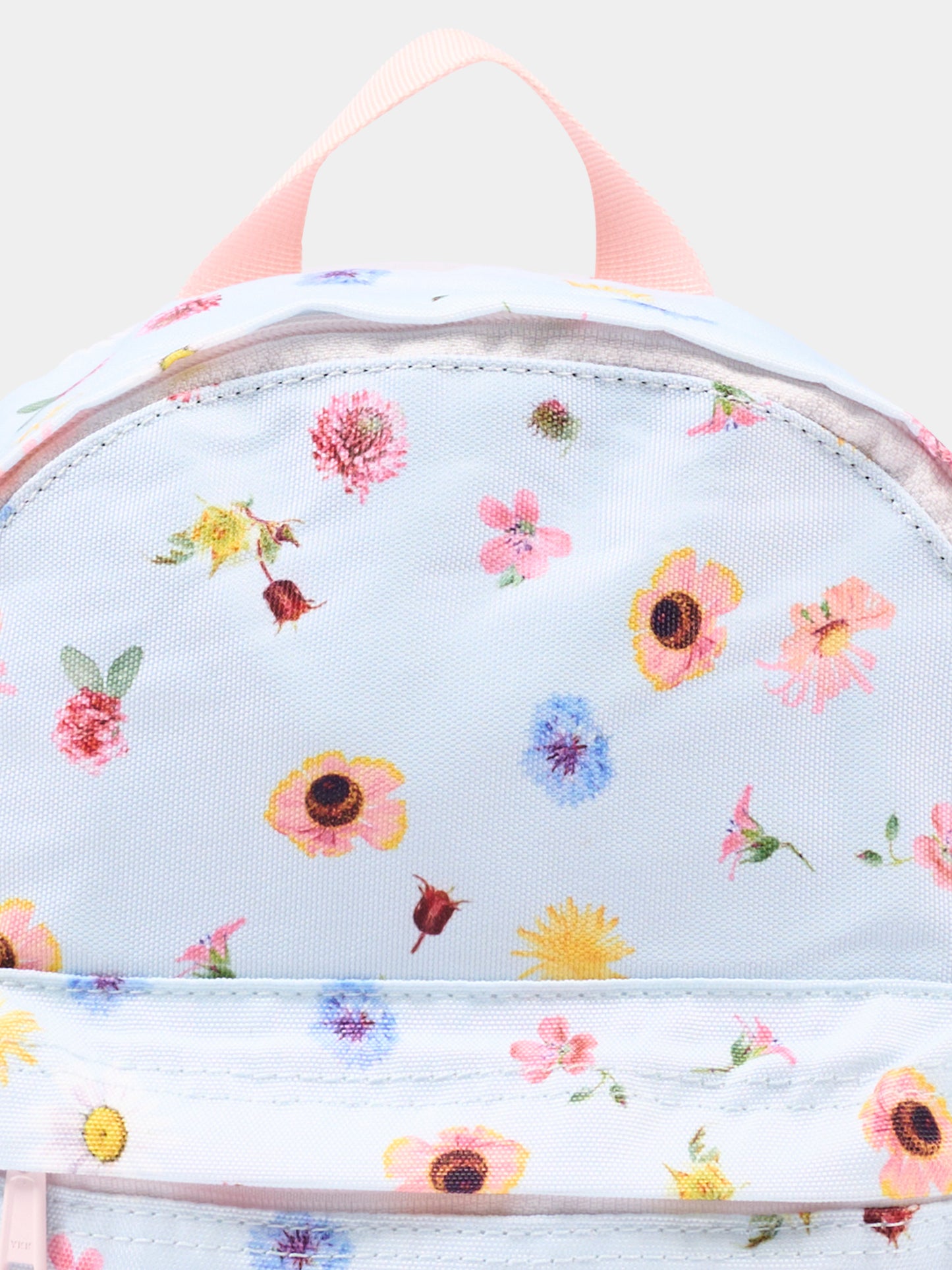 Zaino celeste per bambina con fiori,Molo,7S25V202 9280 GIFT