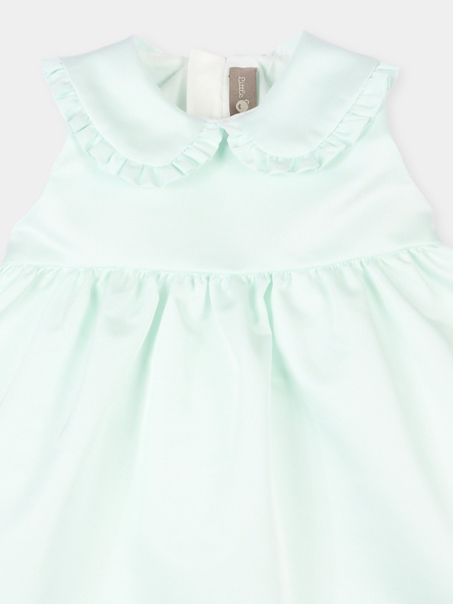 Abito elegante verde per neonata con fiocco,Little Bear,3204 MENTA