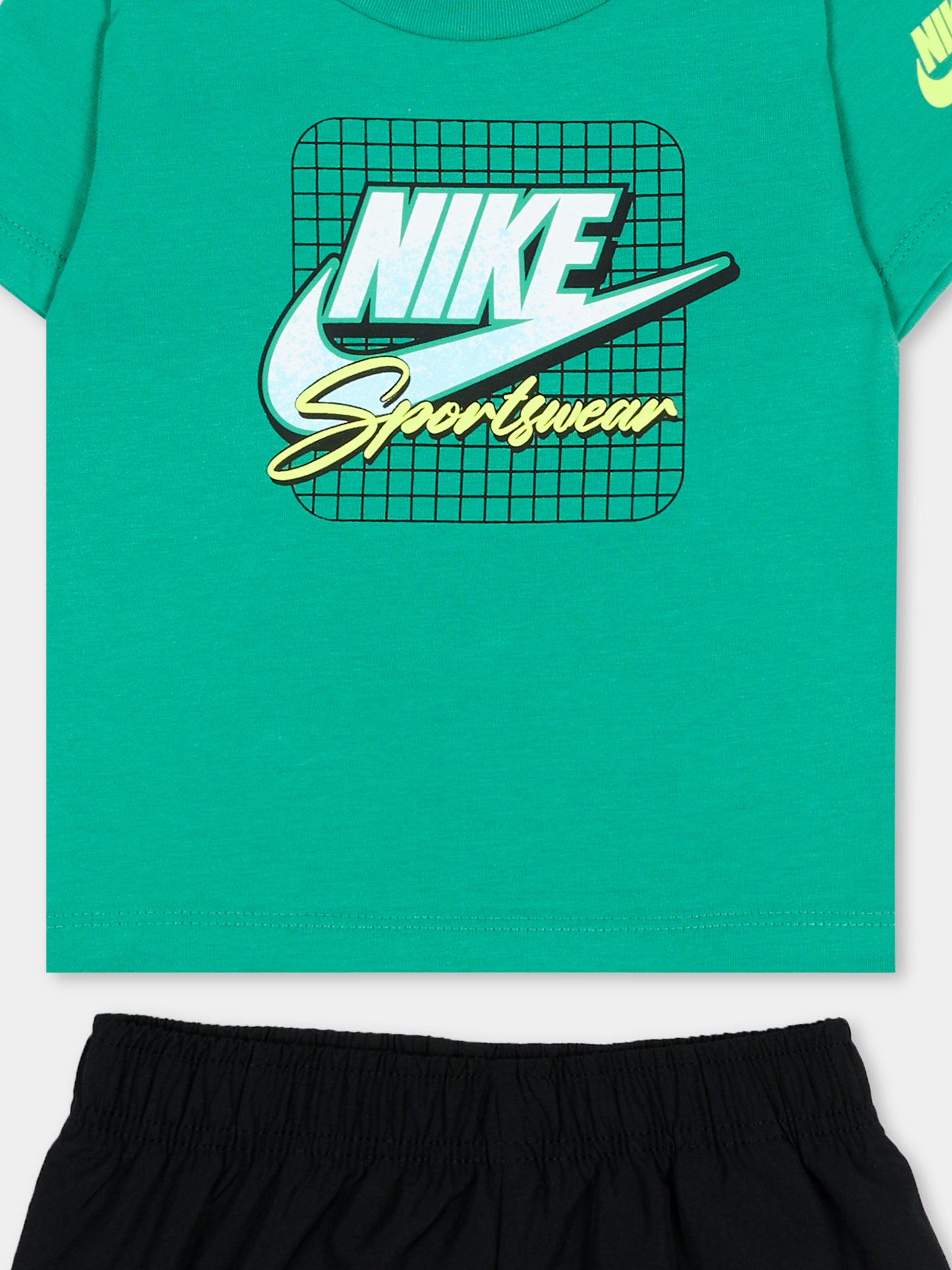Completo sportivo verde per neonato,Nike,66M991 023