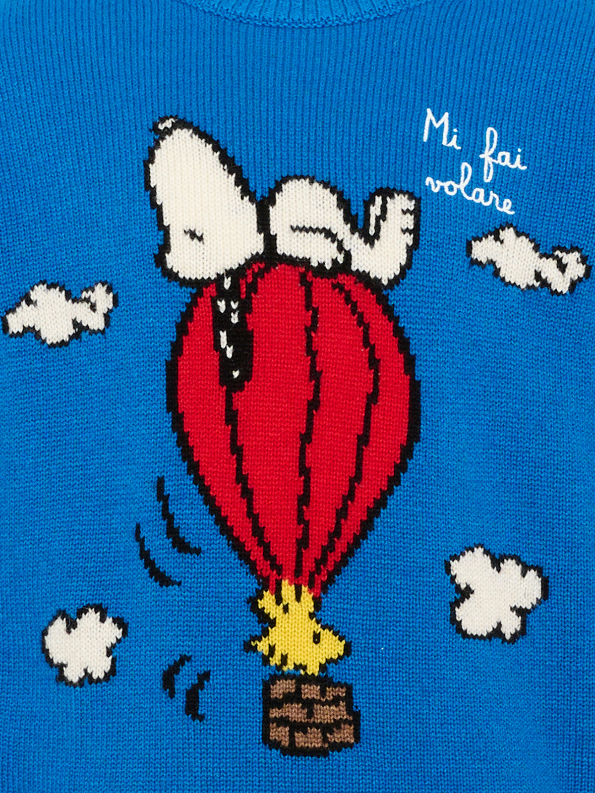 Maglione blu per bambino con Snoopy,Mc2 Saint Barth,DOU0001 00153M