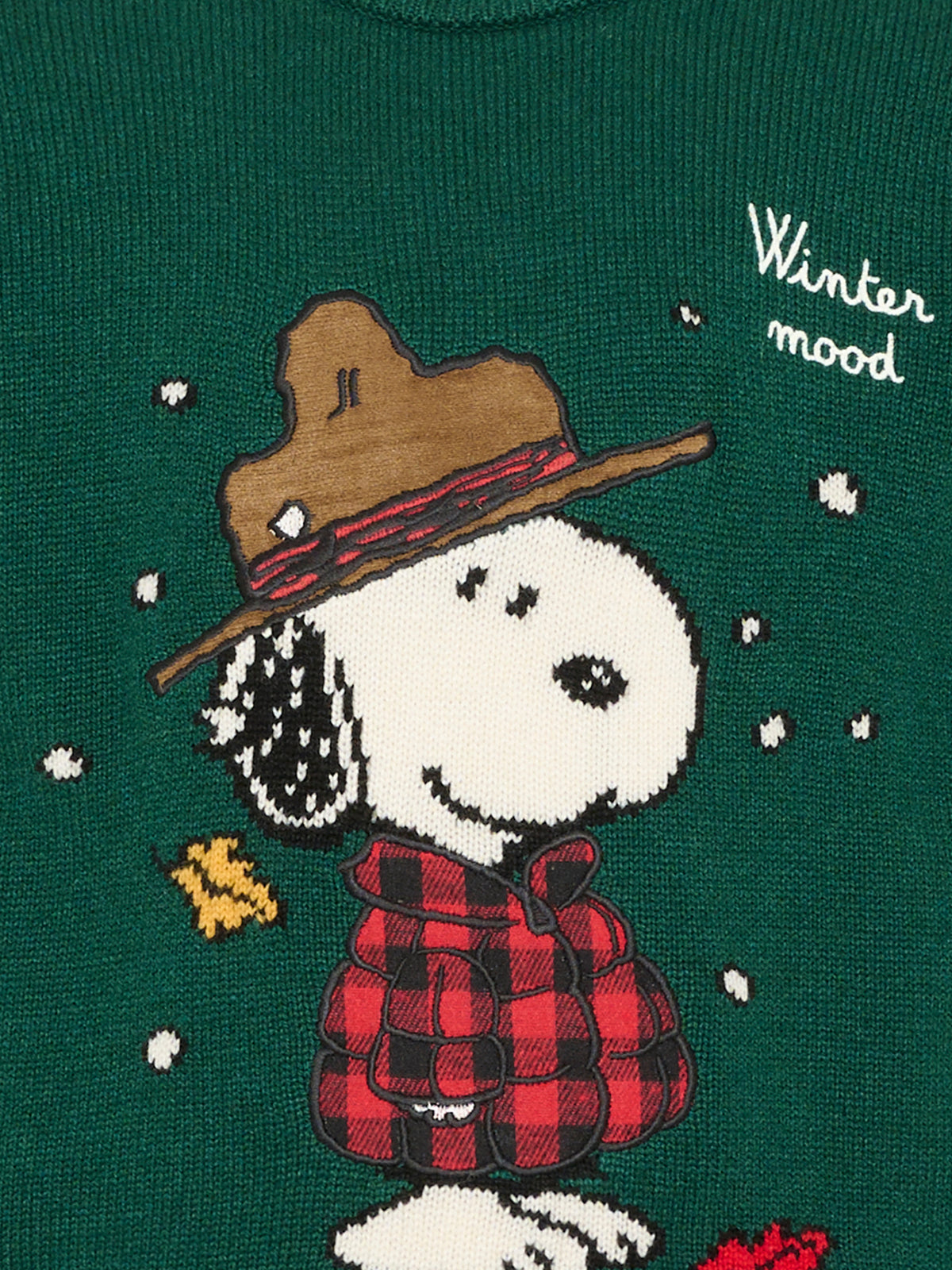 Maglione verde per bambino con Snoopy,Mc2 Saint Barth,DOU0001 00155M