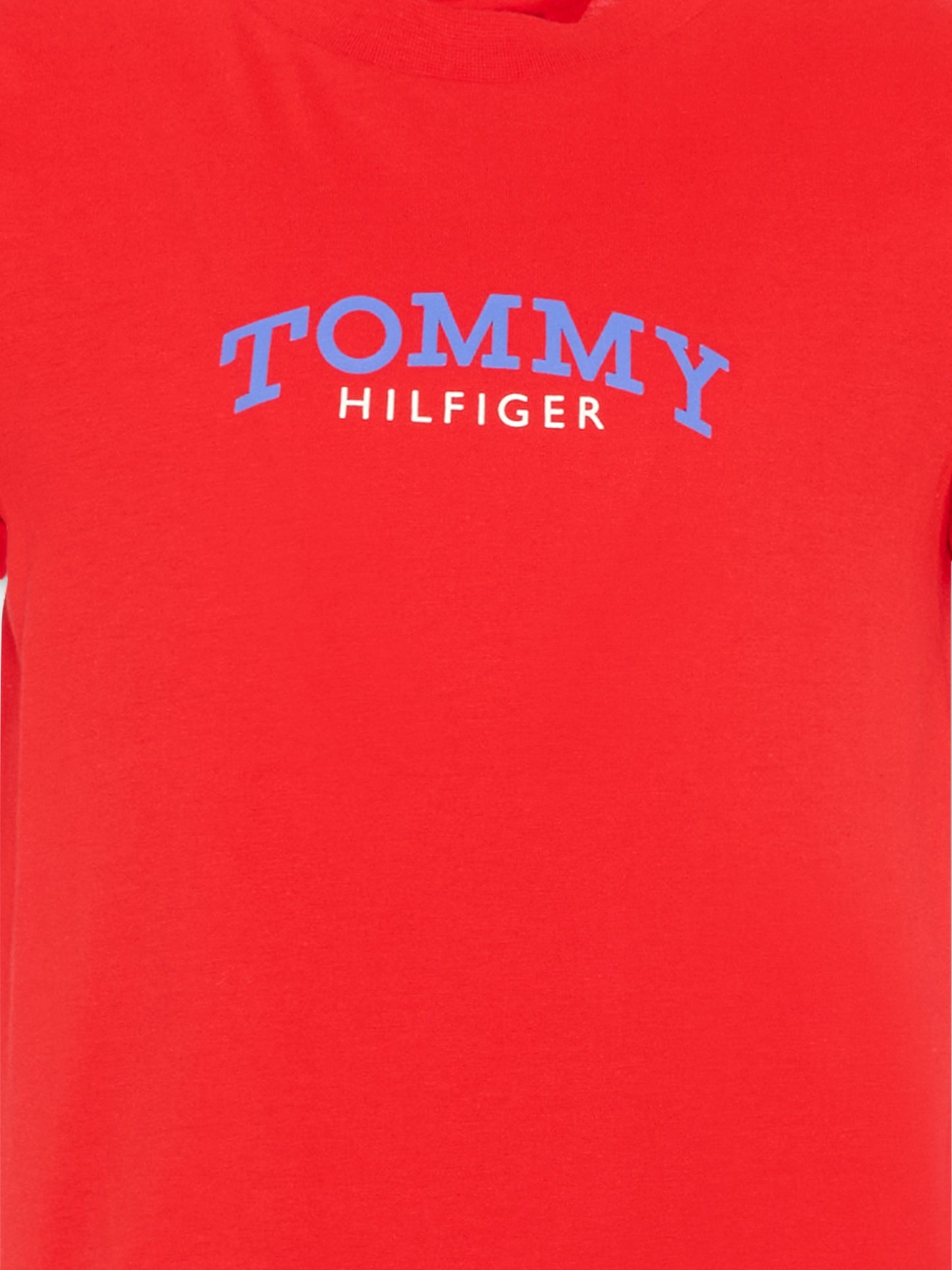 T-shirt rossa per bambini con logo,Tommy Hilfiger Junior,KB0KB10263 XL8
