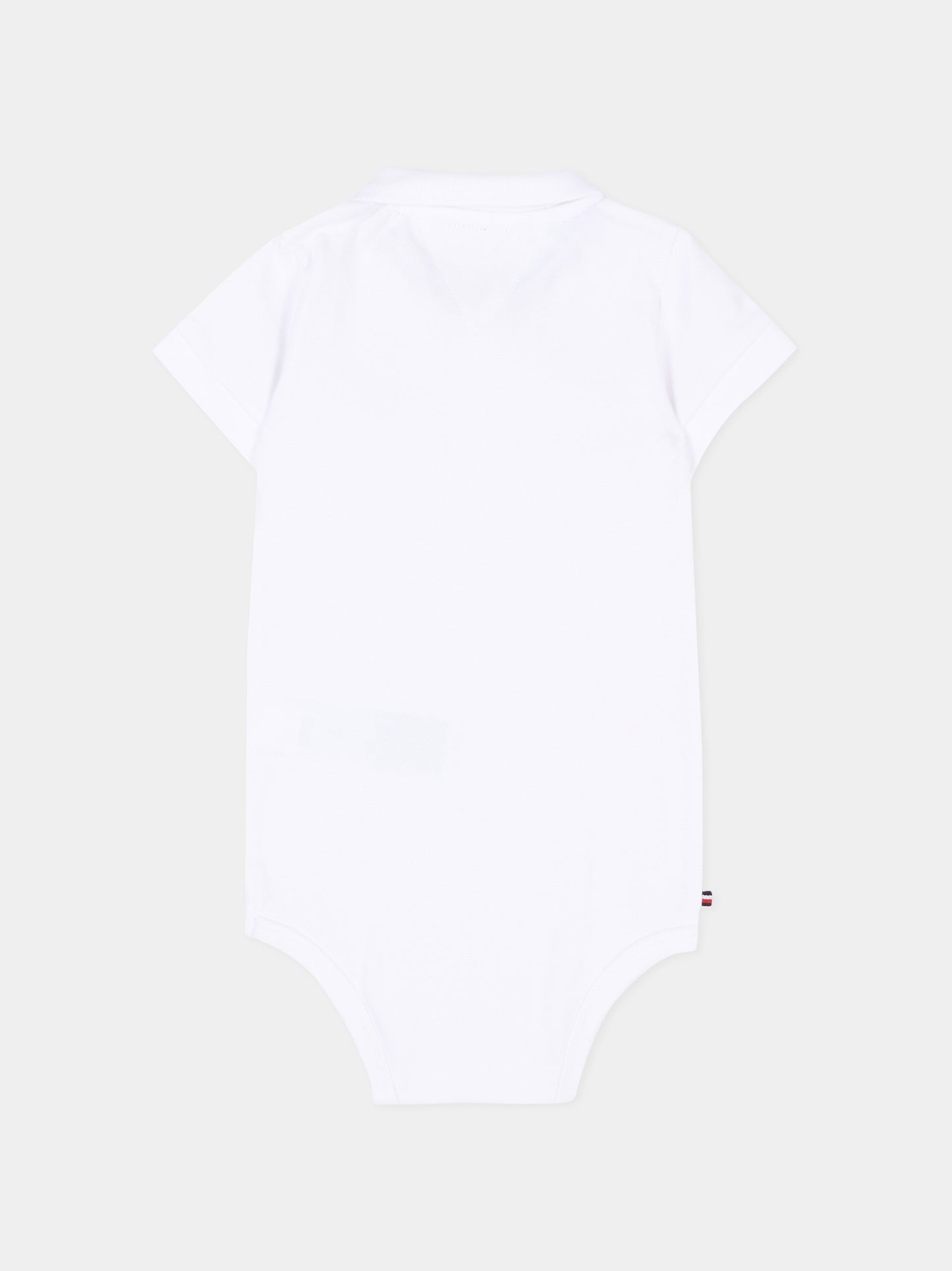 Body bianco per neonati con logo,Tommy Hilfiger Junior,KN0KN02372 YBR