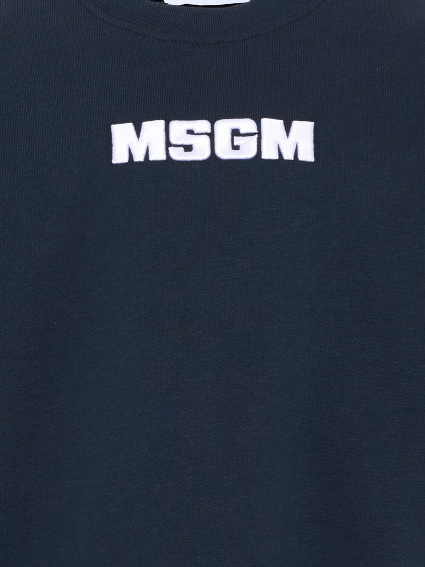 Felpa blu per bambini con logo,Msgm Kids,S6MSJUSW073 MS072