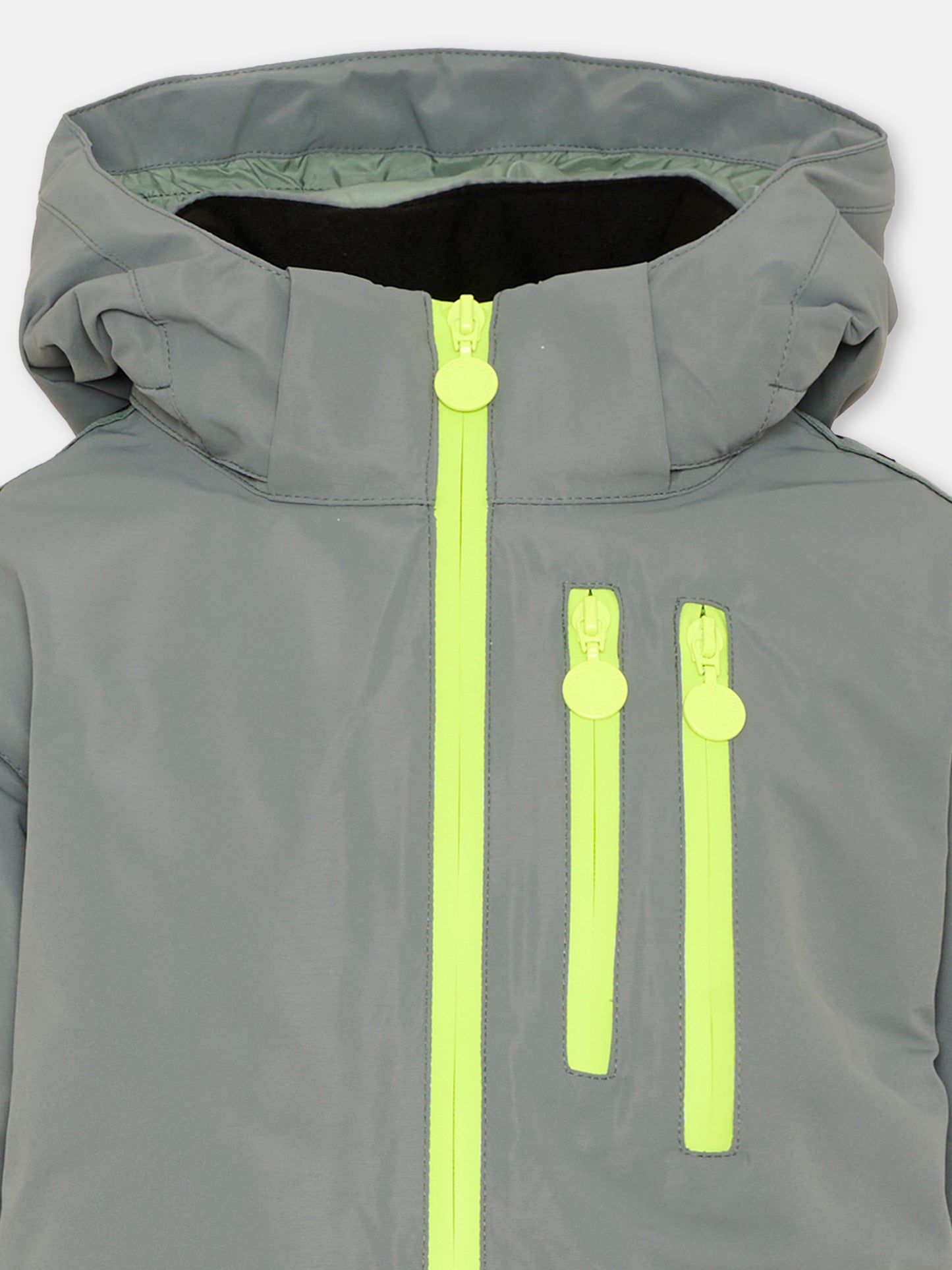 Piumino verde per bambina con logo,Stella Mccartney Kids,TX2P00 Z0432 760