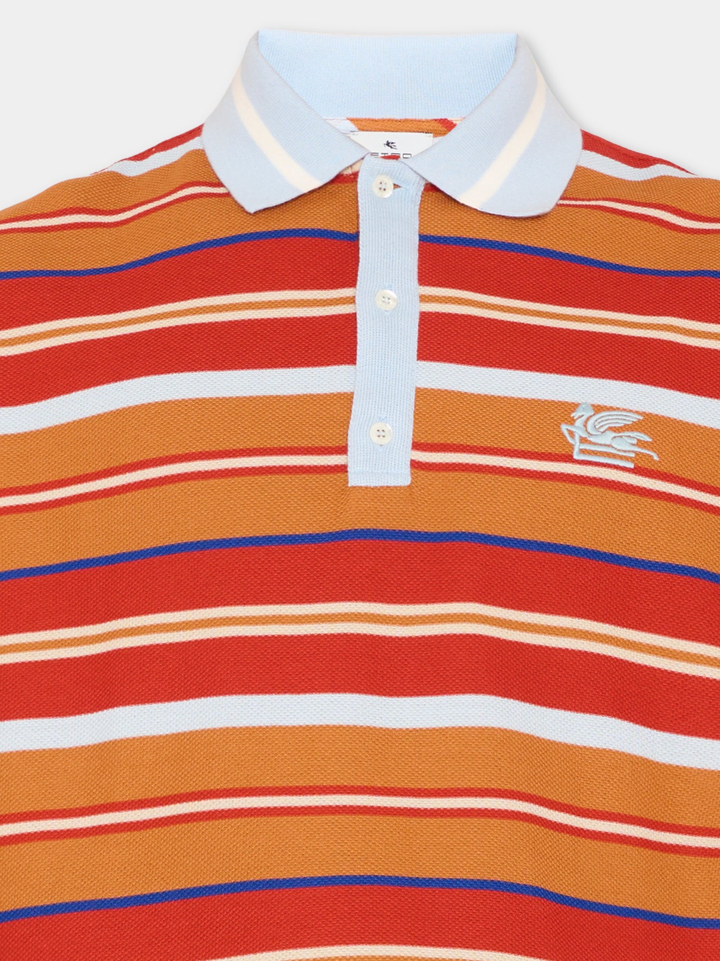 Polo rossa per bambino con Pegaso,Etro,GU8P61 J0385 410AR