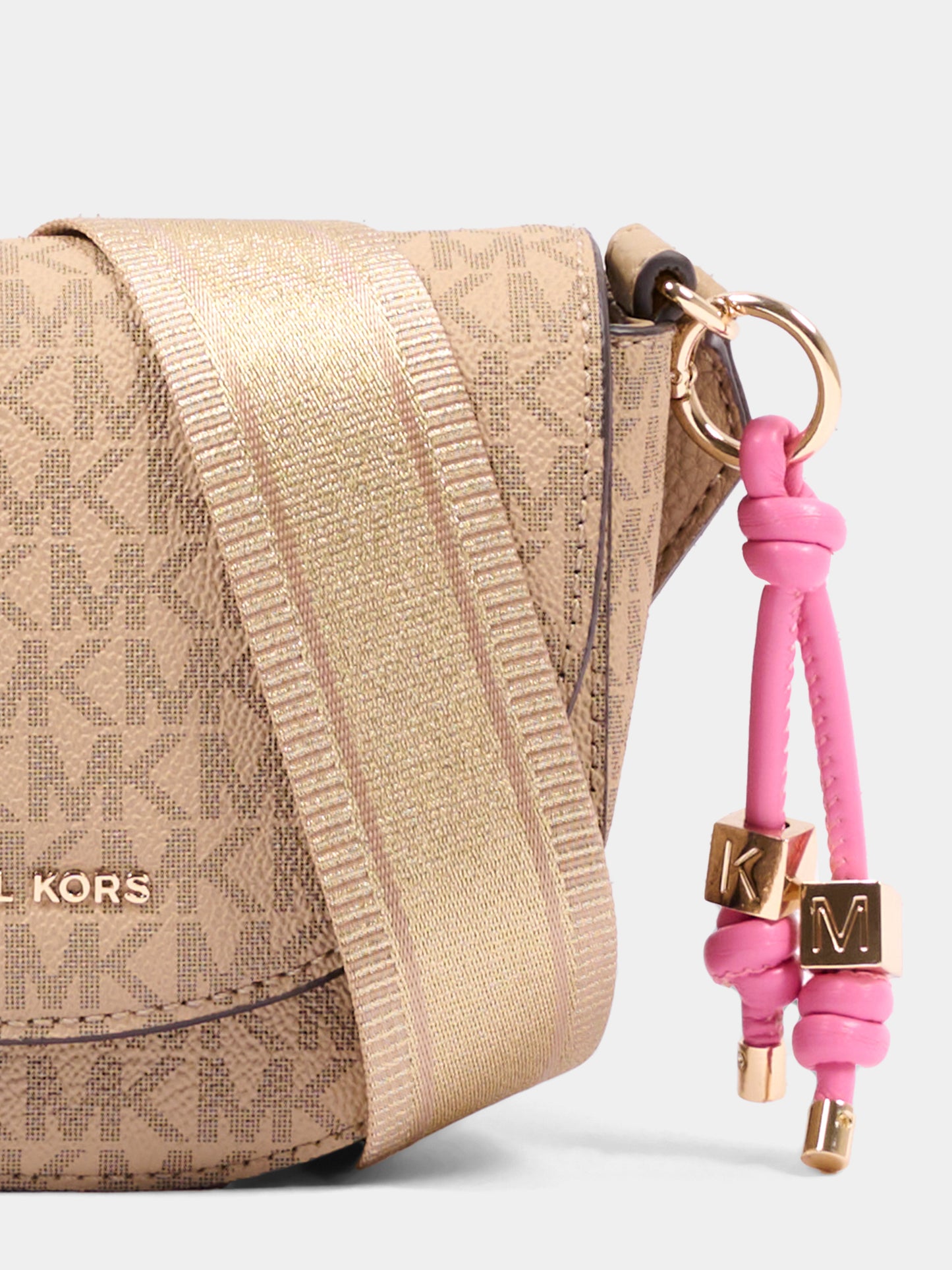Borsa casual beige per bambina con logo,Michael Kors,R30632 215