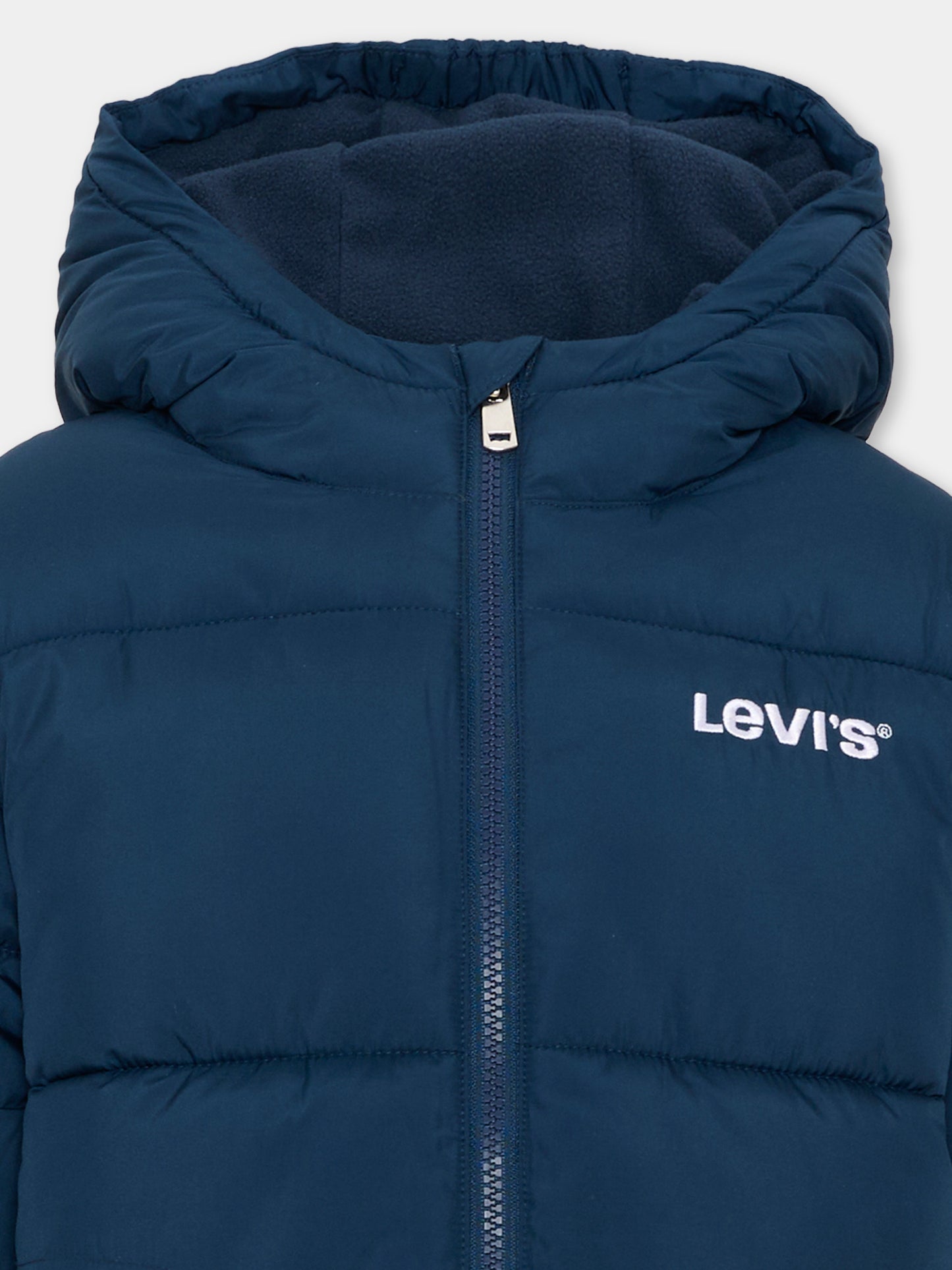 Piumini blu per bambino con logo,Levi's Kids,9EN633 UF3