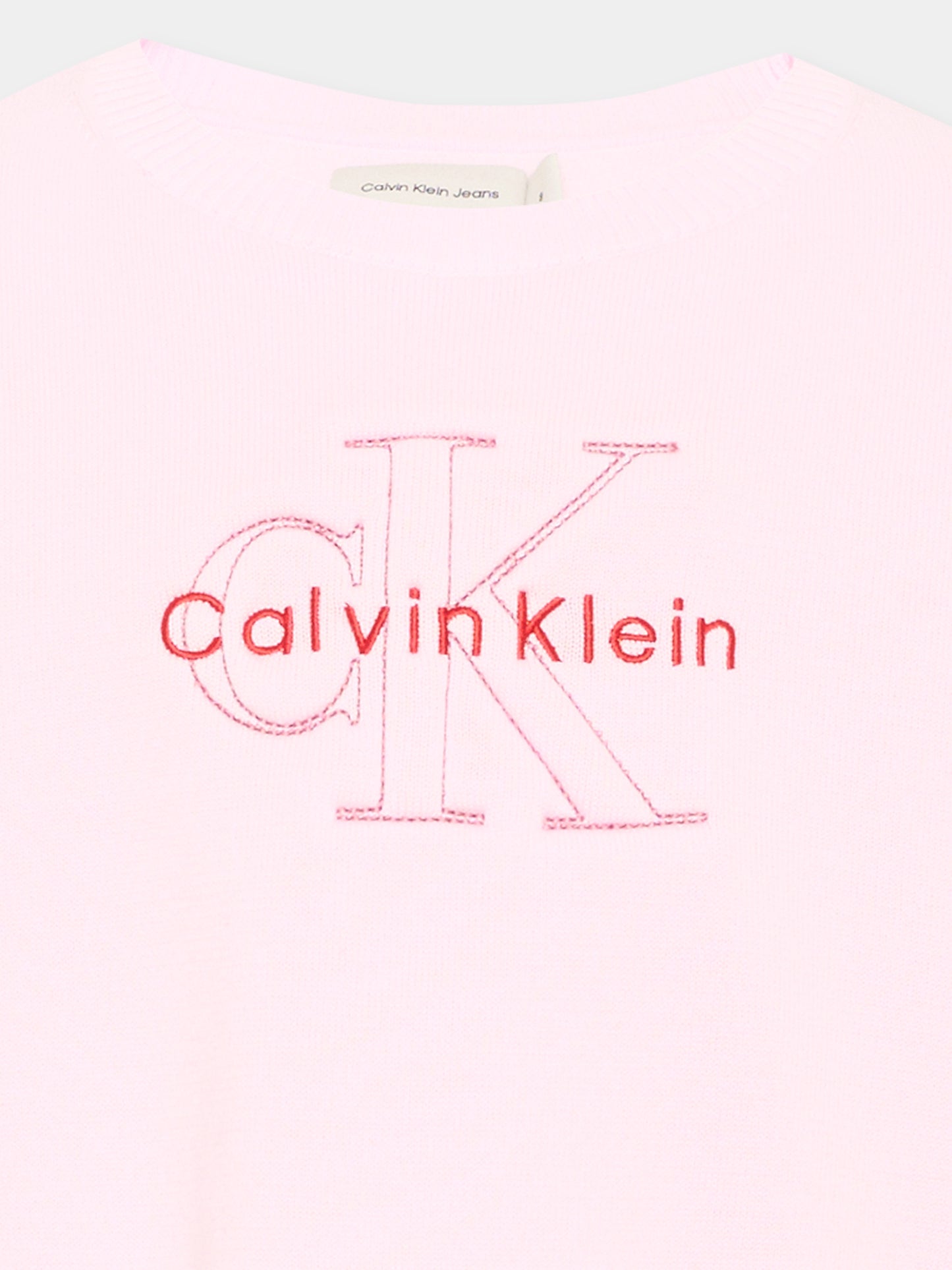 Maglione rosa logo per bambina,Calvin Klein Kids,IG0IG03075 TN9
