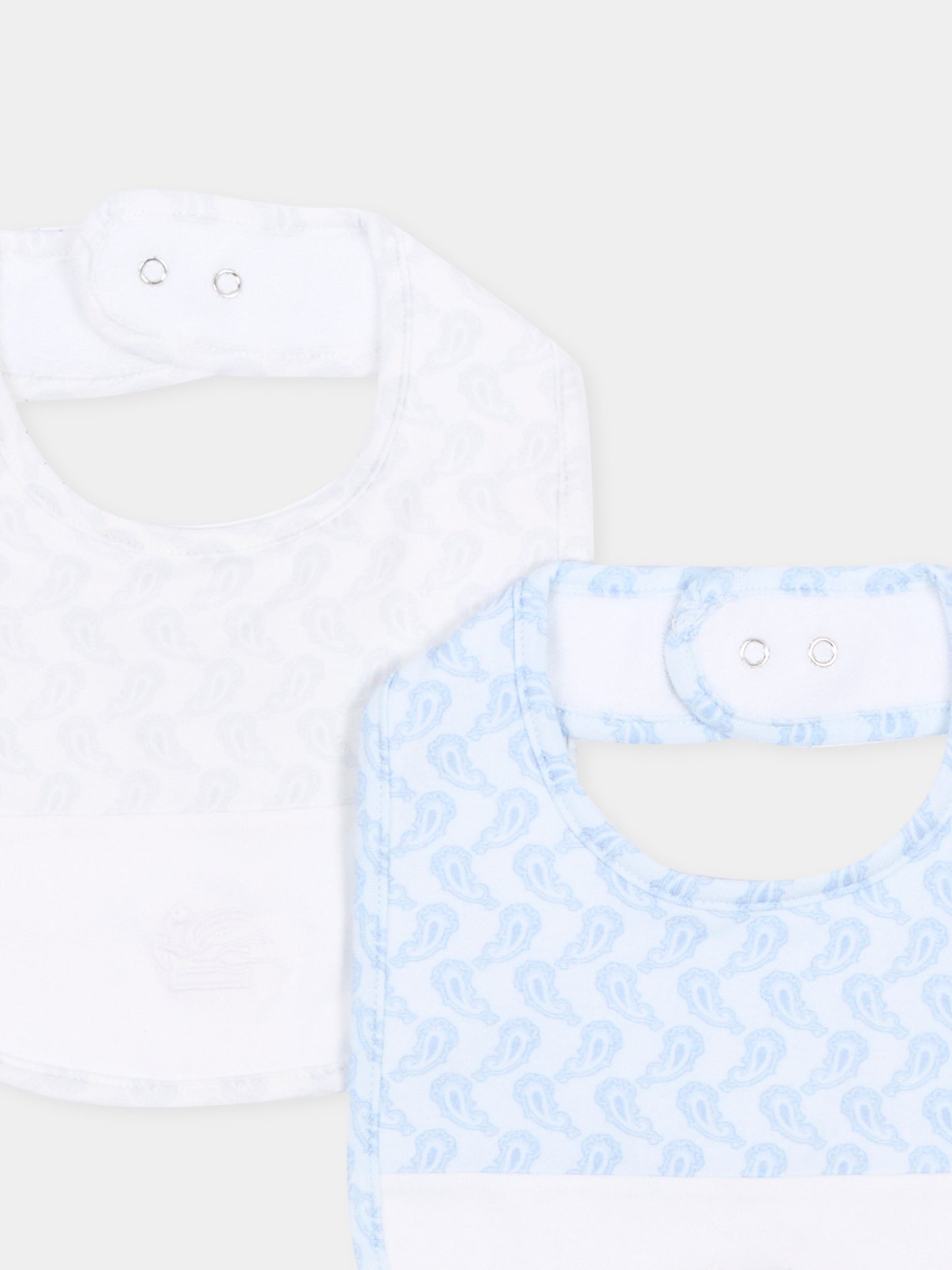 Set bavaglini celeste per neonato,Etro,GU0519 J0409 685GR