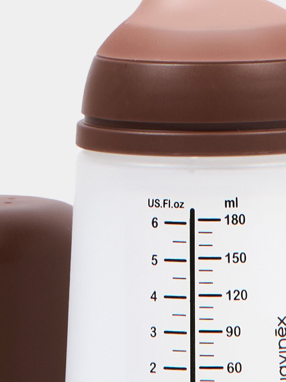 ZERO.ZERO Anti-Colic Bottle Adjustable Flow 180 ml Brown for Newborns
