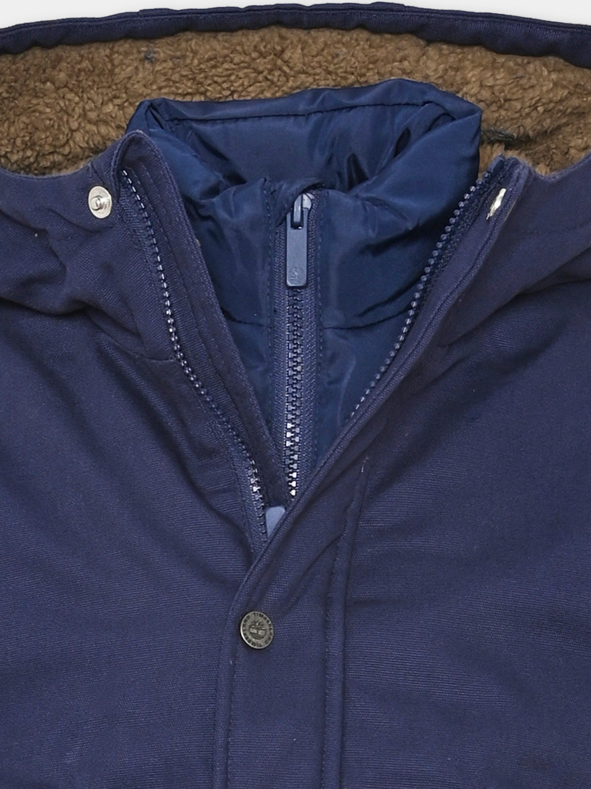 Parka blu per bambino con cappuccio,Timberland,T60578 85T