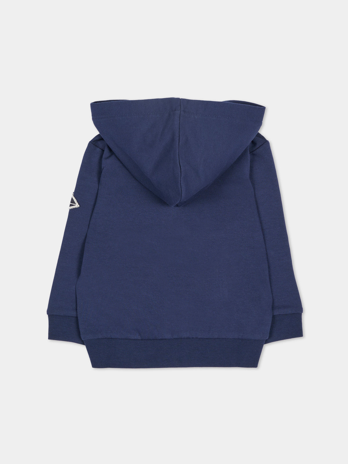 Felpa con cappuccio blu con logo per neonato,Roy Roger's Kids,R F186 00 3885