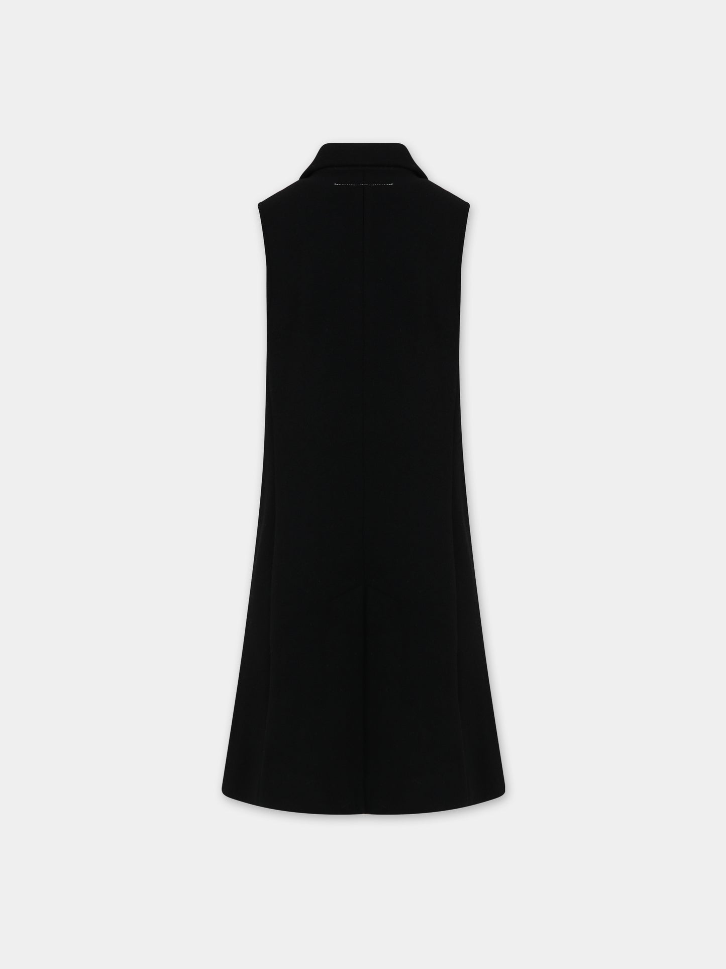 Cappotto nero per bambina con logo,Mm6 Maison Margiela,M60393 MM00W MM6J53U M6900