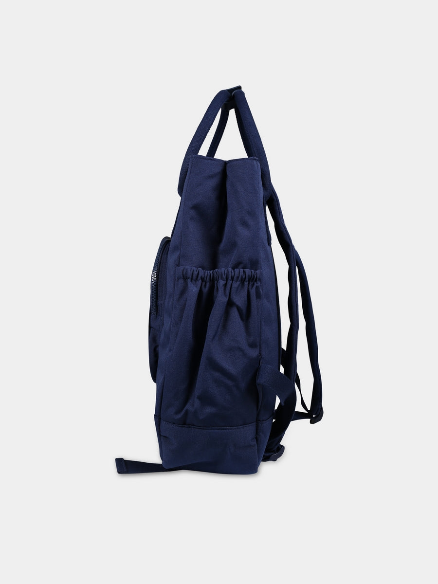 Borsa mamma blu per neonati con logo,Kenzo Kids,K90103 84A