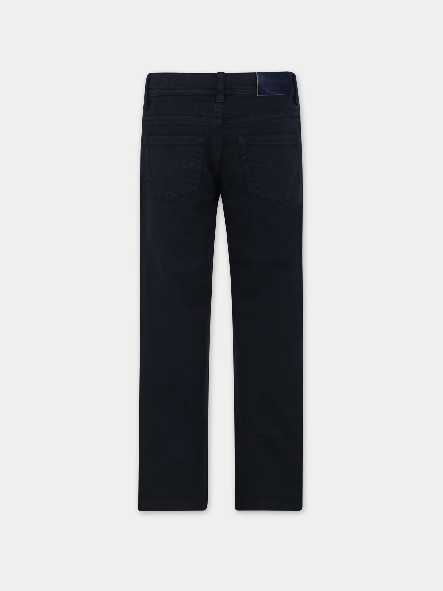 Pantaloni blu per bambino con logo,Jacob Cohen,HMPA003 0 CE243 4000