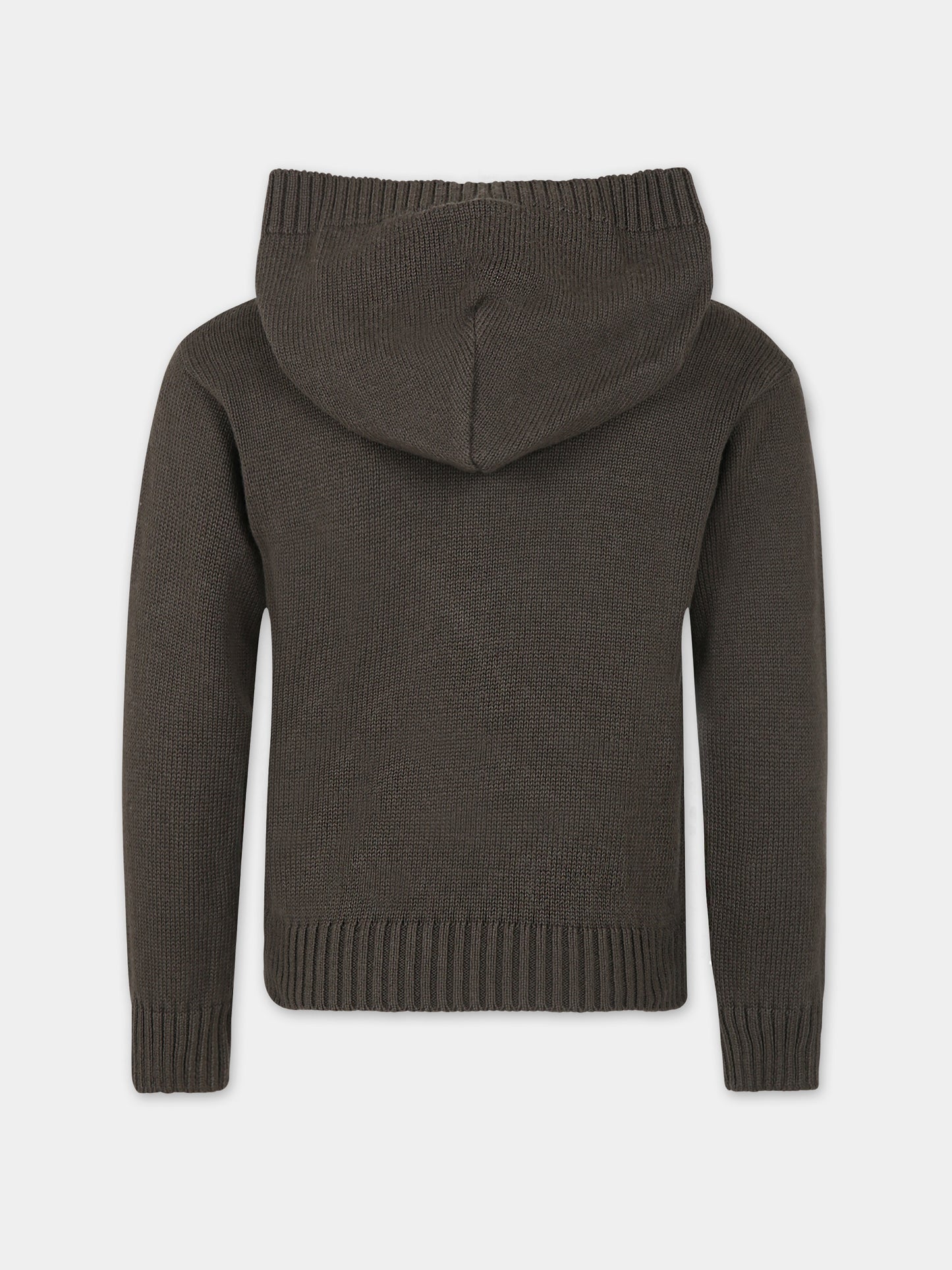 Maglione verde per bambino con logo,Dondup Kids,DMMA005 C FL011 1005