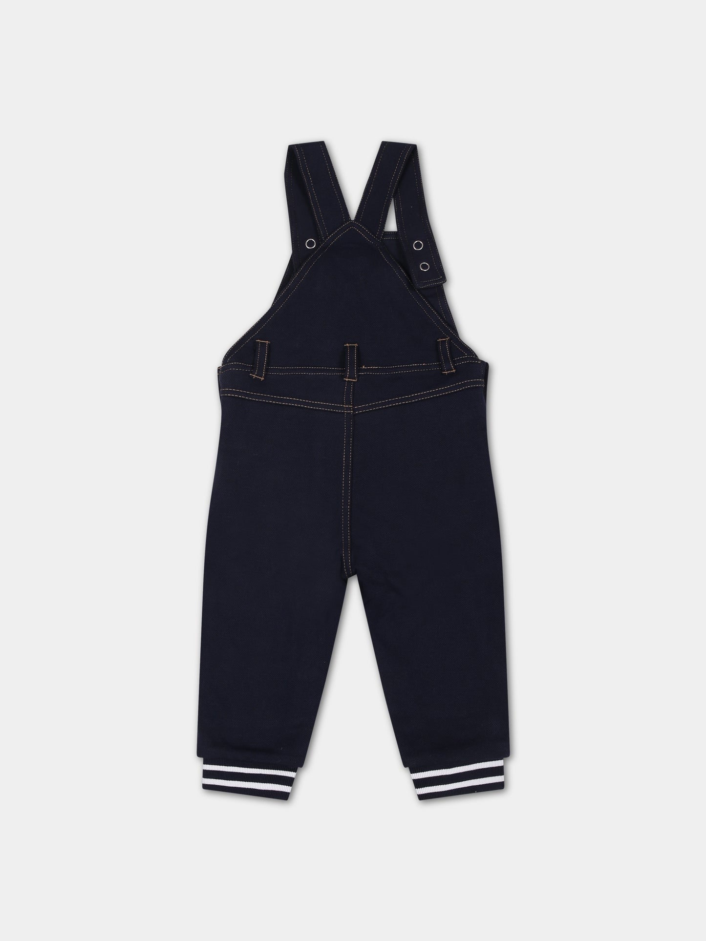 Salopette blu per neonato,Boss,J94351 849