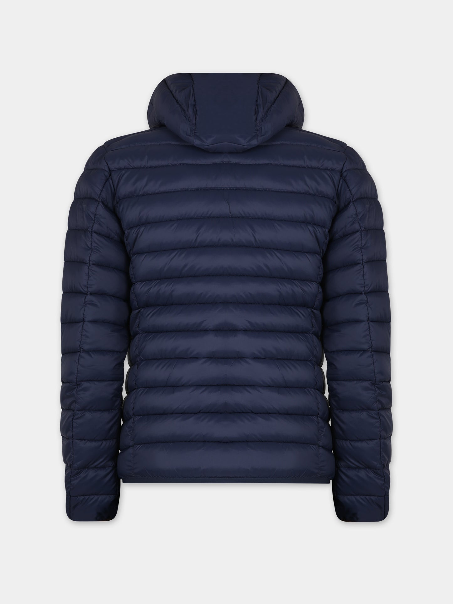Piumino blu per bambino con logo,Save The Duck Kids,J30650B GIGA17 90000