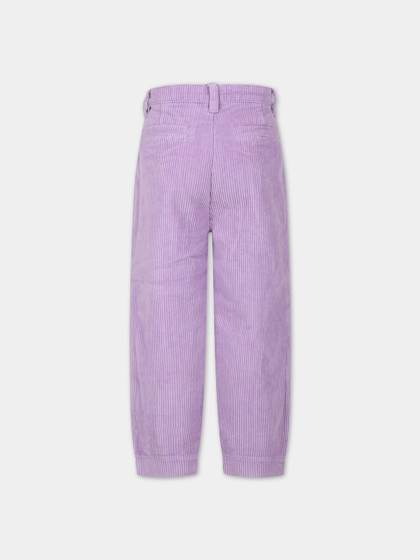 Pantaloni viola per bambina con logo,Molo,2W23I101 8764