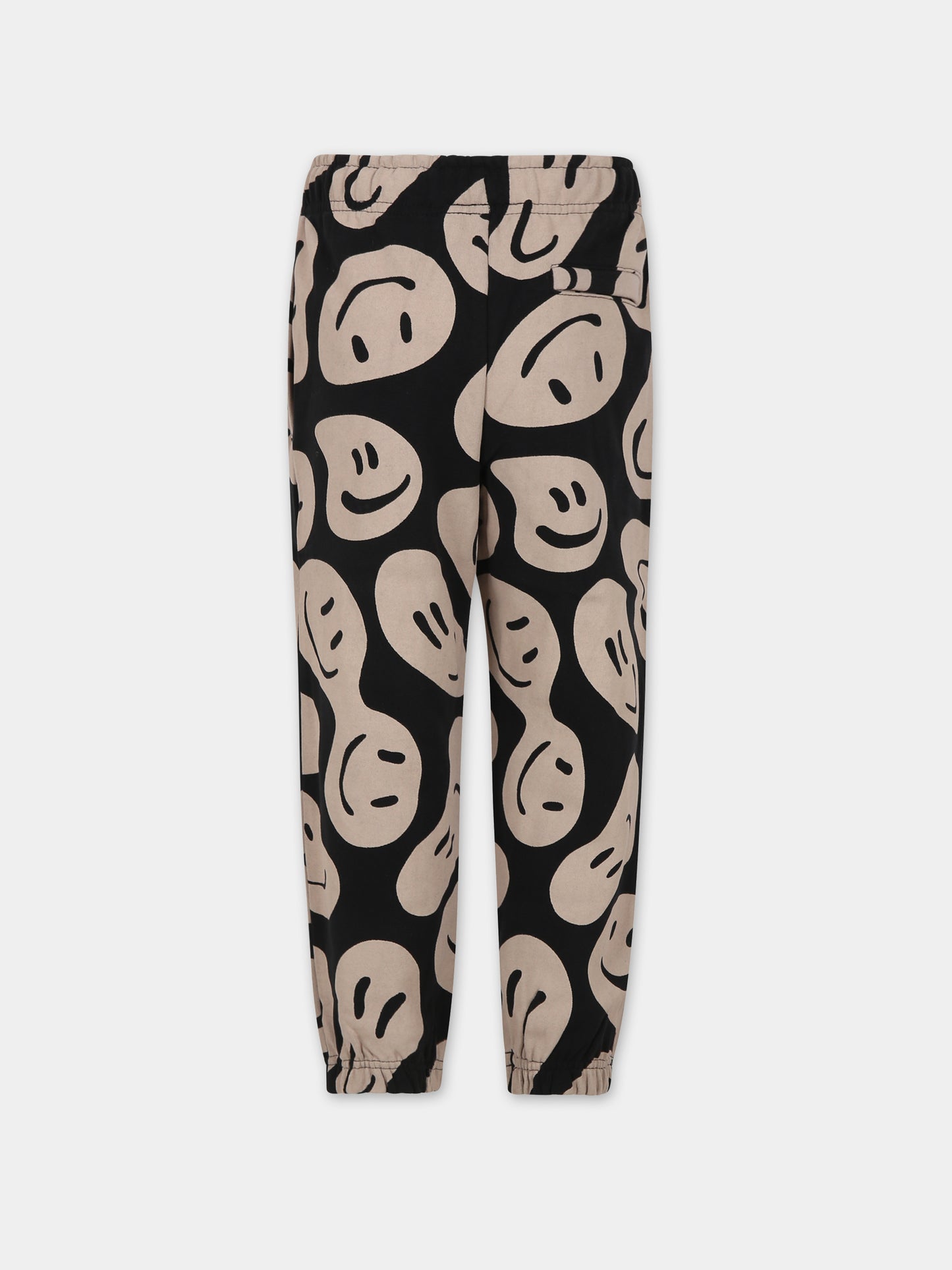 Pantaloni neri per bambini con smile,Molo,6W23I204 6880