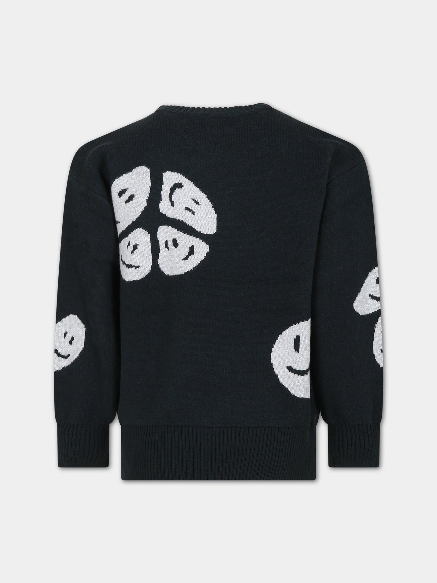 Maglione verde per bambino con smile,Molo,6W23K210 3296