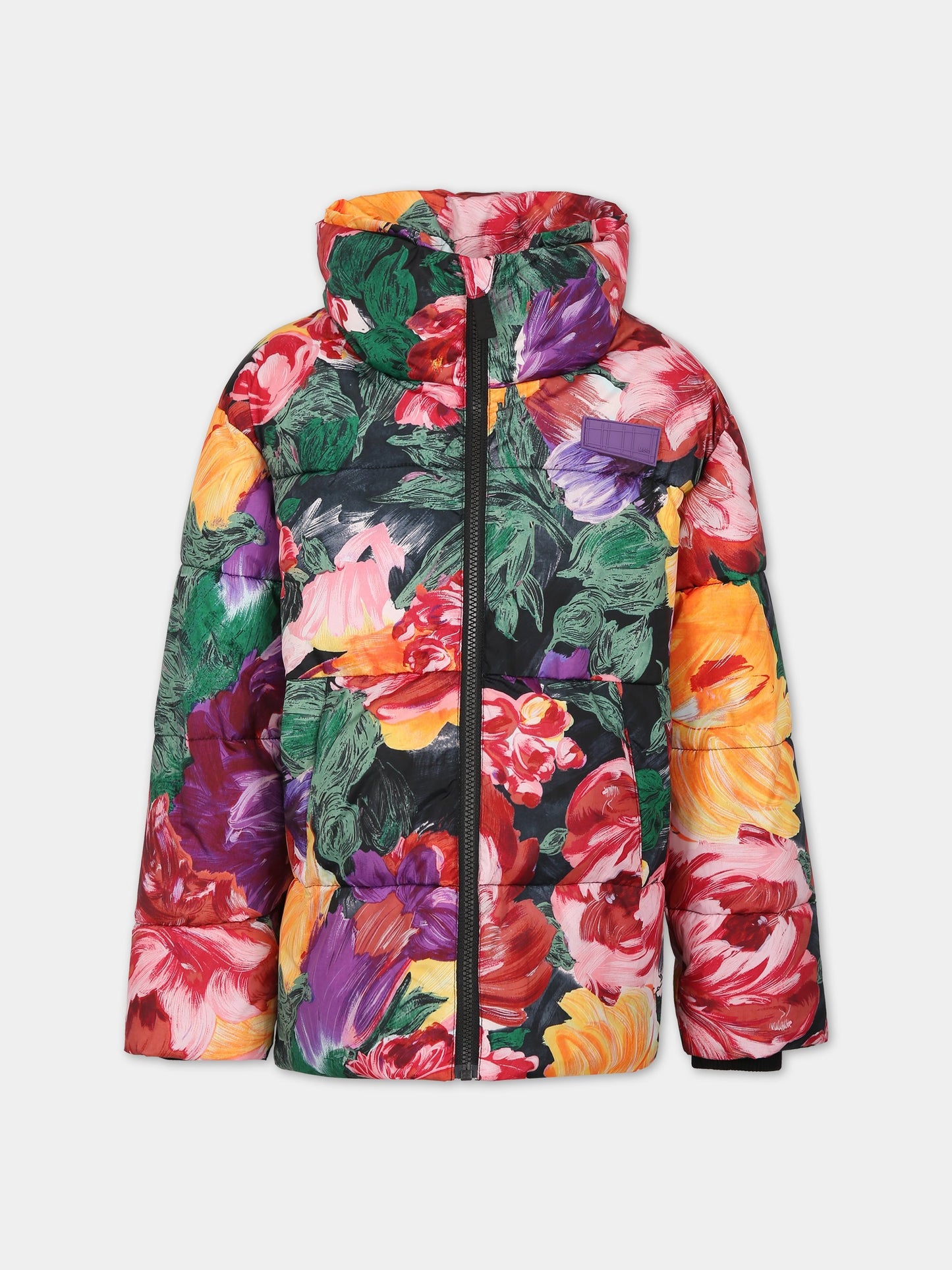 Piumino multicolor per bambina con stampa floreale,Molo,5W23M309 6857