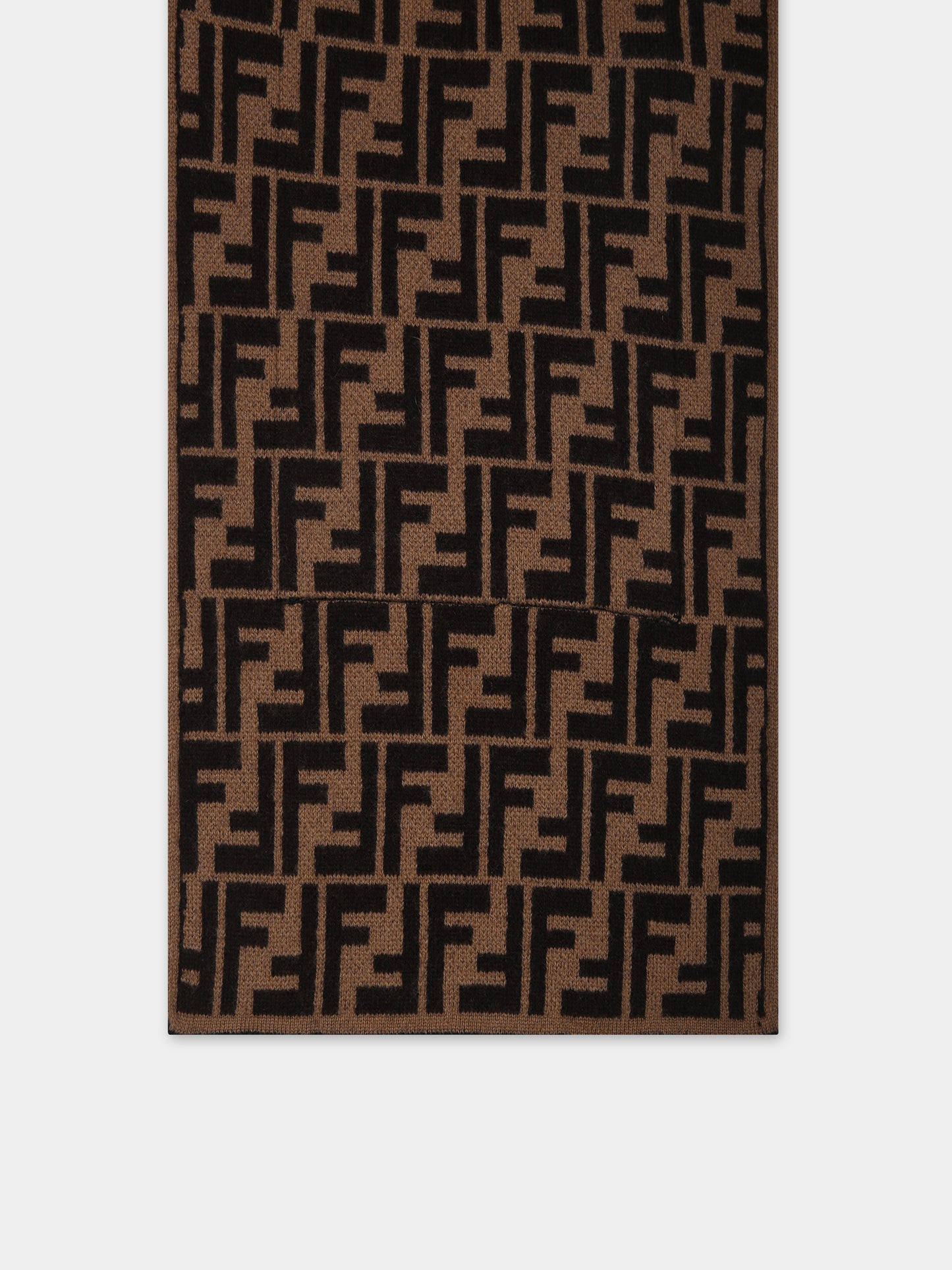 Sciarpa nera reversibile per bambini,Fendi Kids,JUQ020 AO29 F1M0T