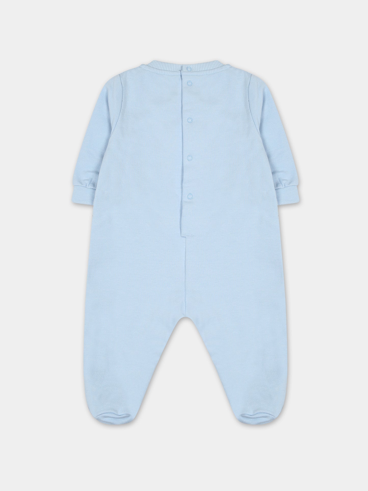 Tutina celeste per neonato con logo,Gcds Kids,GUY015 LDA26 40069