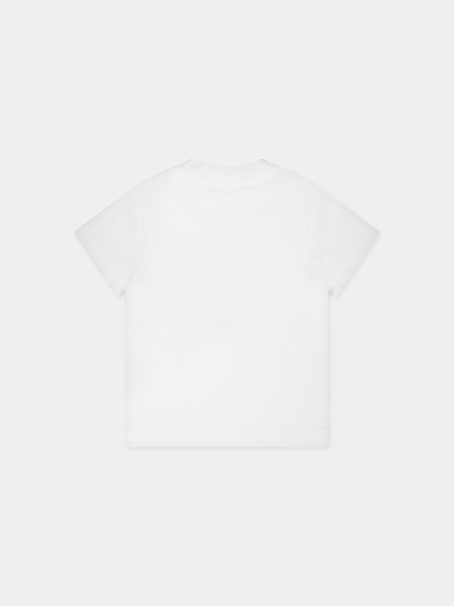 T-shirt bianca per neonato con logo e stampa,Dsquared2,DQ1998 D00MM DQ100