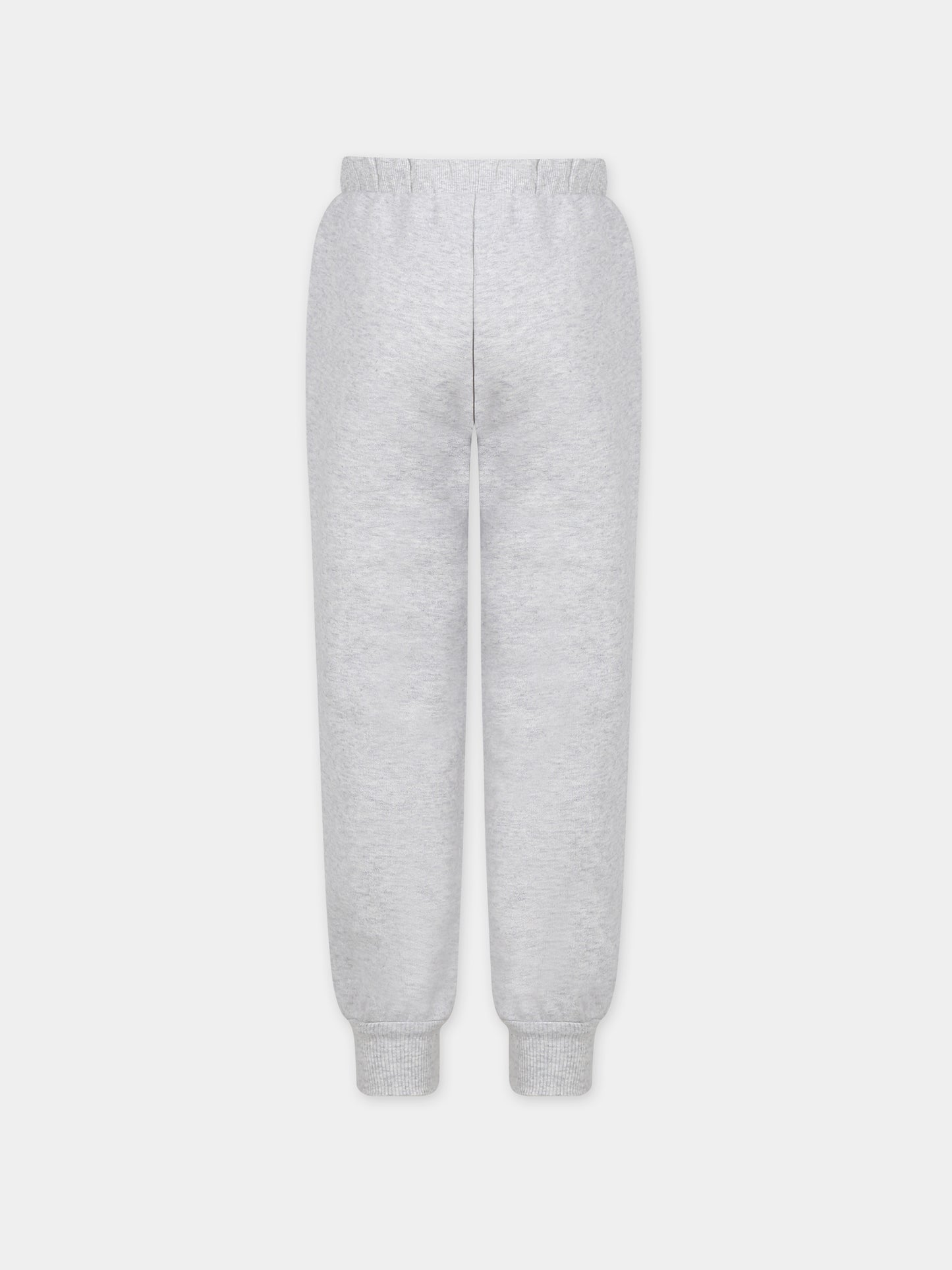 Pantaloni grigi per bambini con stampa gatto chef,Mini Rodini,2373013294