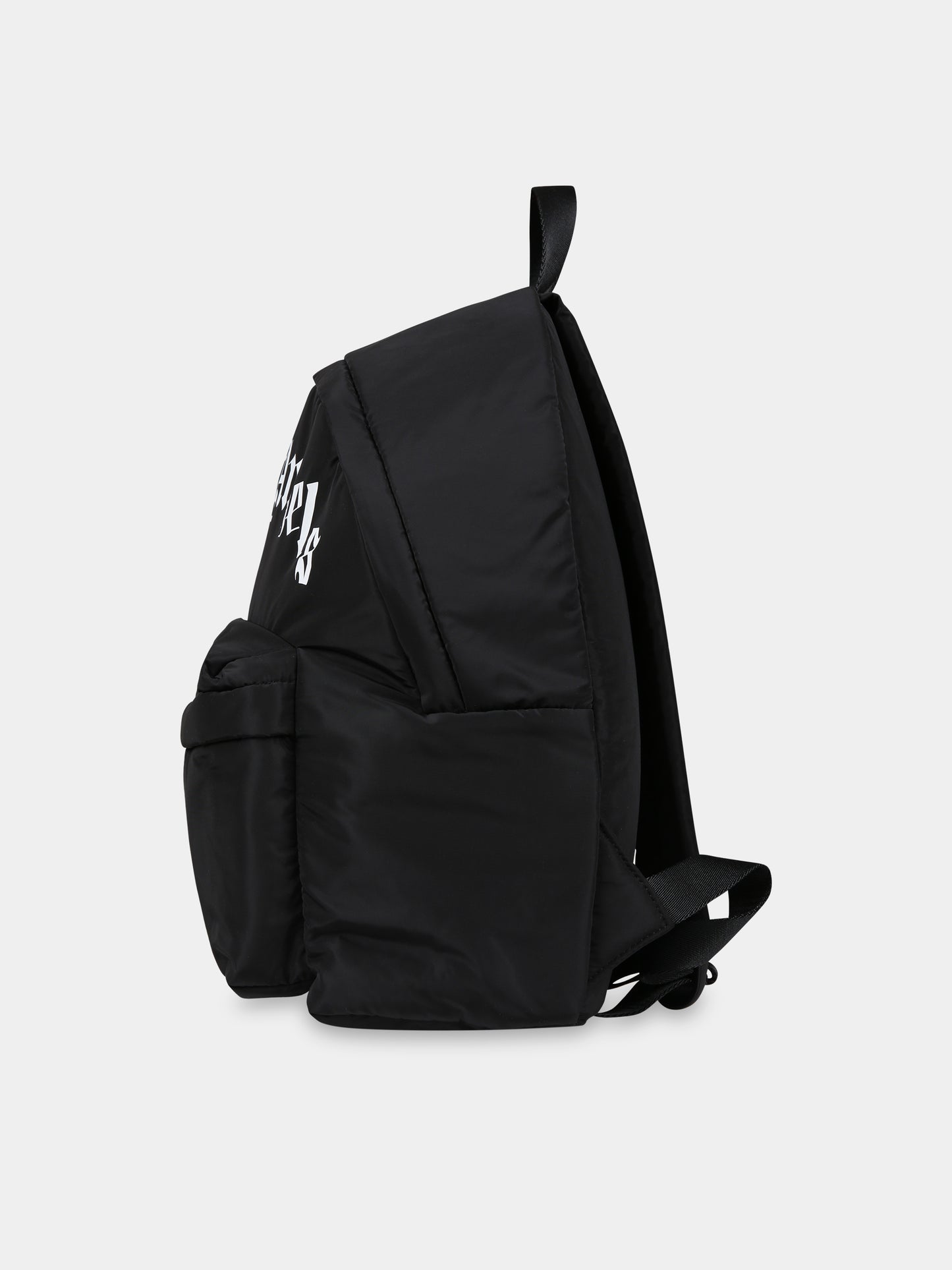 Zaino nero per bambini con logo,Palm Angels,PBNB011C99FAB0011001
