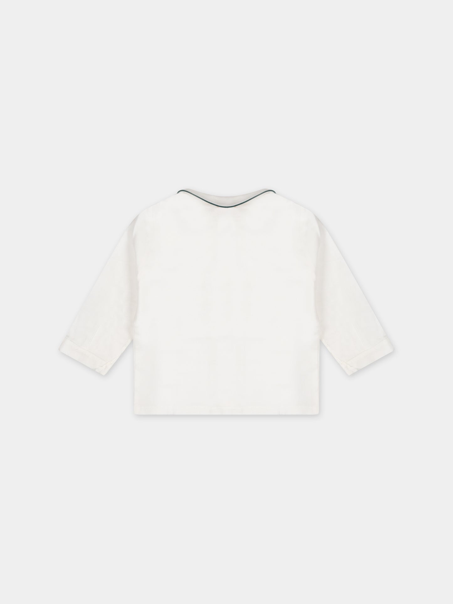 Camicia bianca per neonato,La Stupenderia,CCM63VER