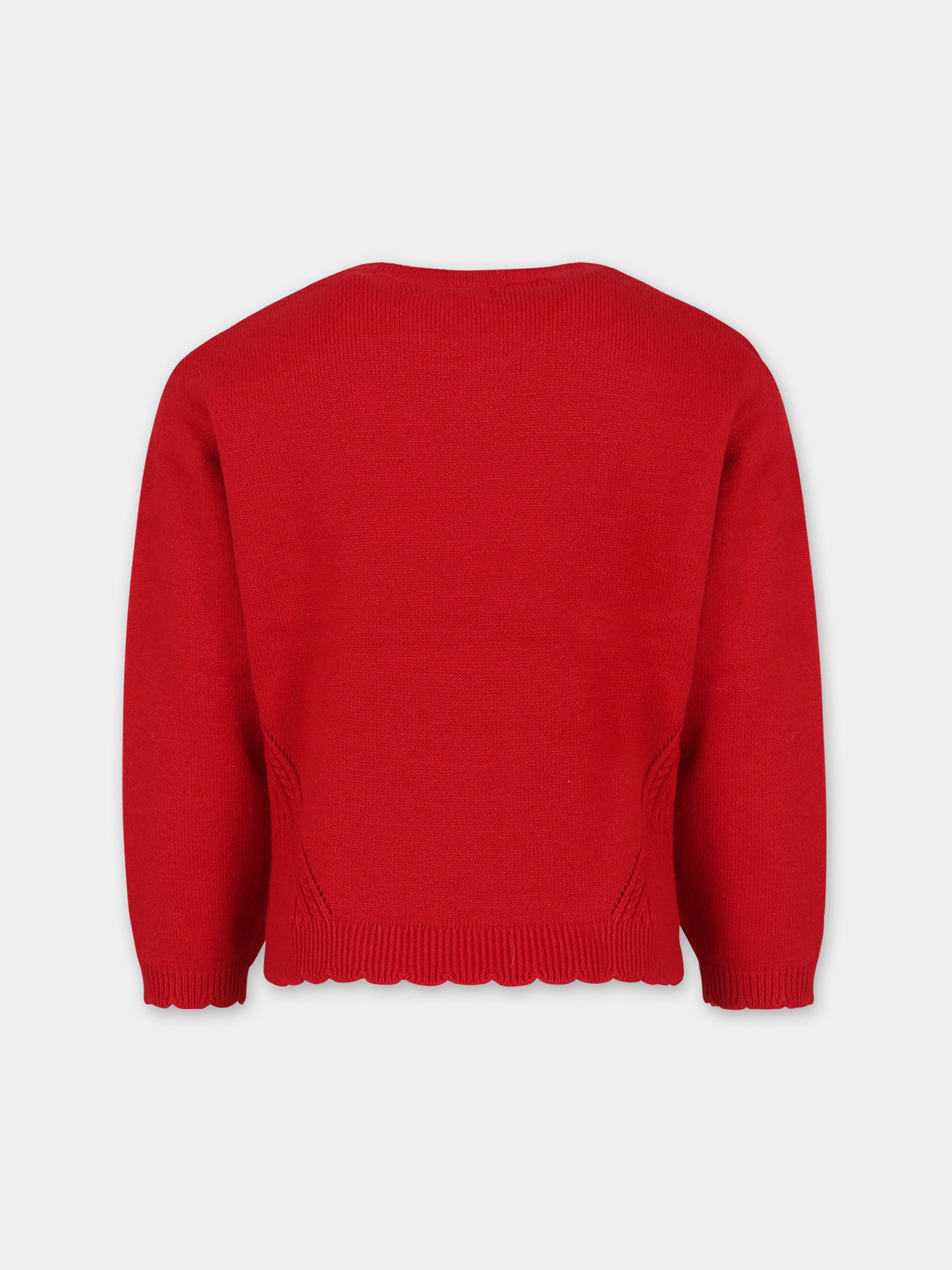 Maglione rosso per bambina,Mayoral,319 010