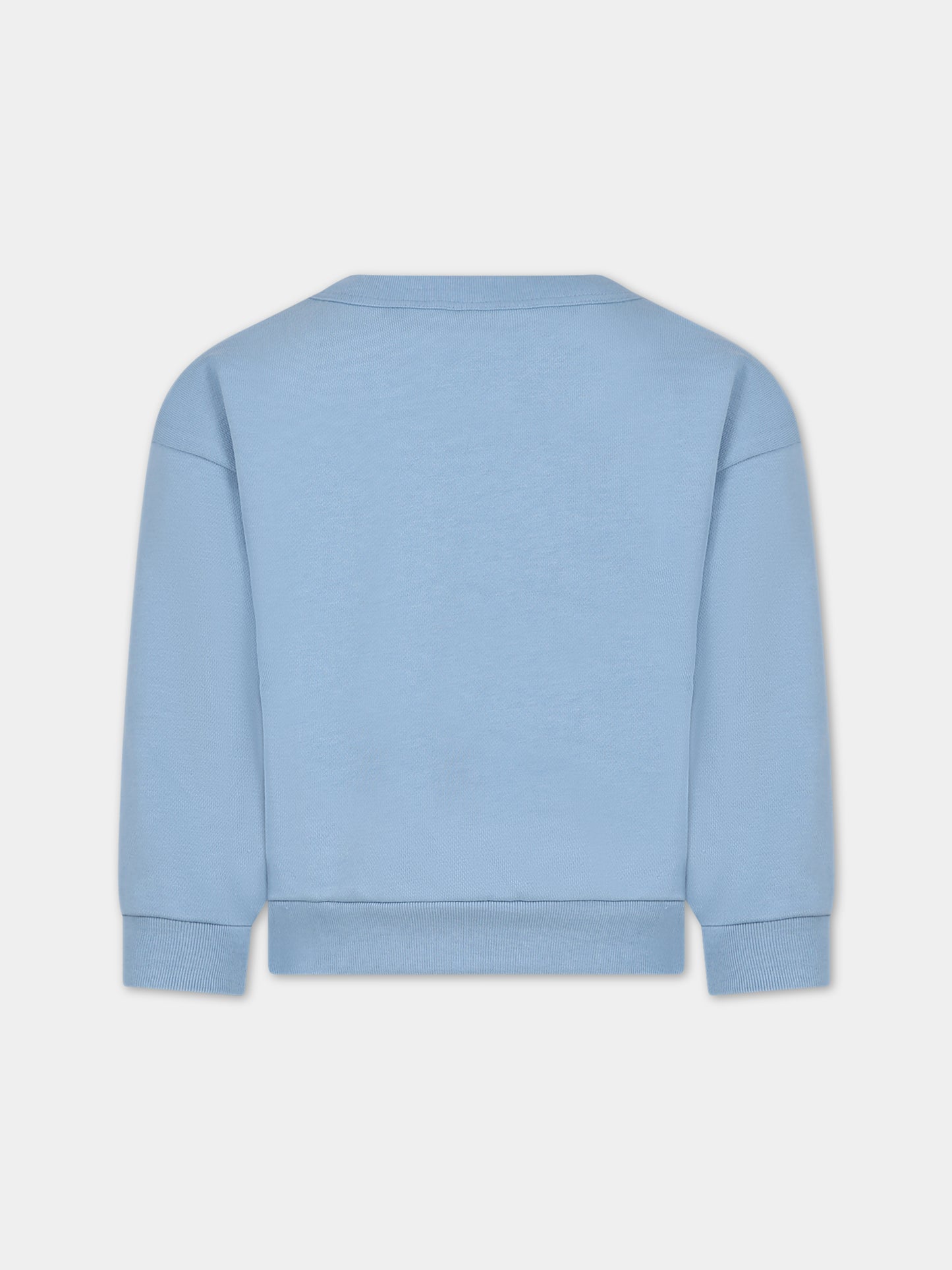Felpa azzzura per bambino con logo,Petit Bateau,A0818 04