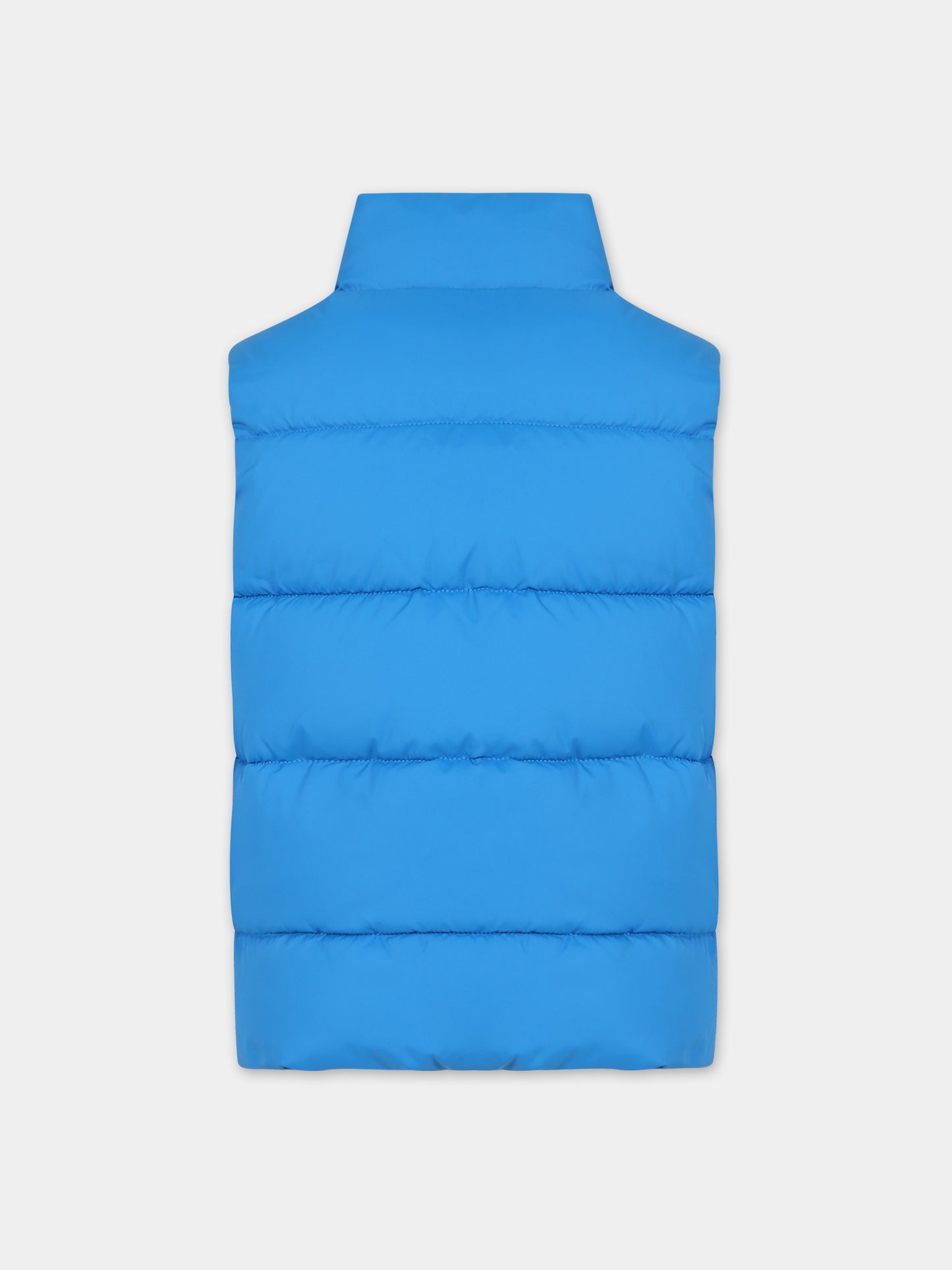 Gilet azzurro per bambino con logo,Tommy Hilfiger Junior,23WMTHKB0KB08557T CZU