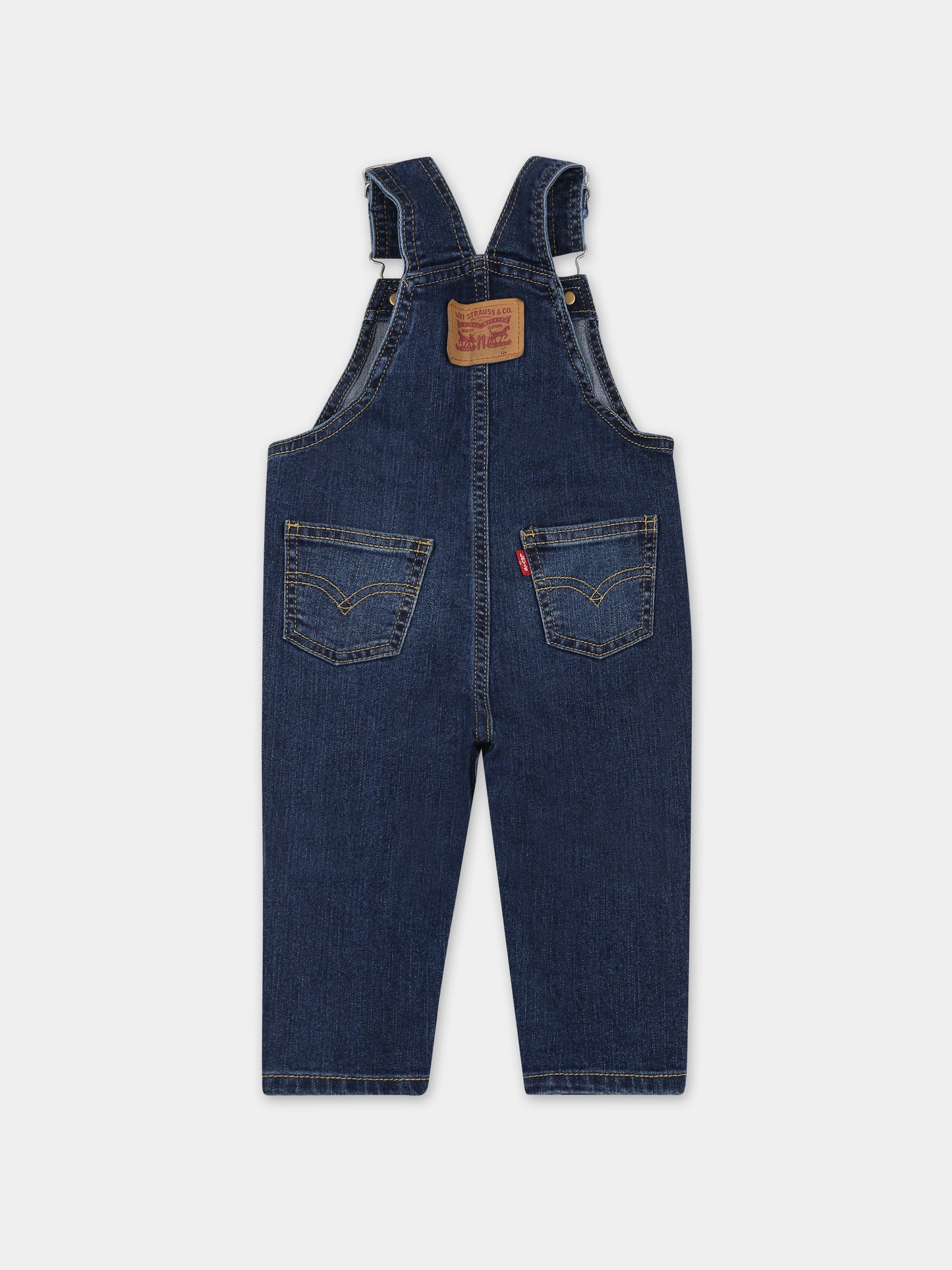 Salopette denim per neonato,Levi's Kids,23WMLK6ED533 M8T