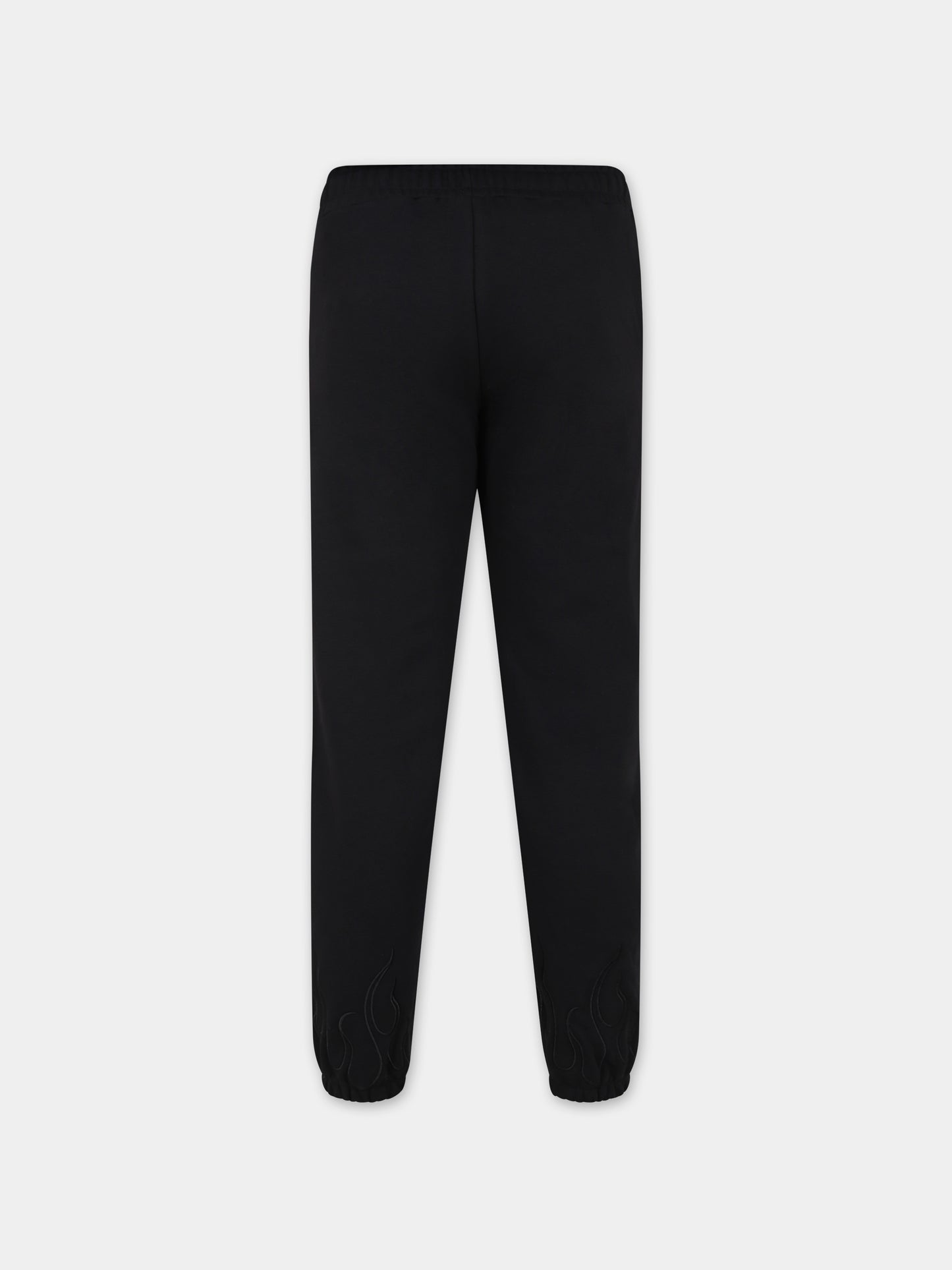 Pantaloni neri per bambino con fiamme,Vision Of Super,PFV4303J NERO