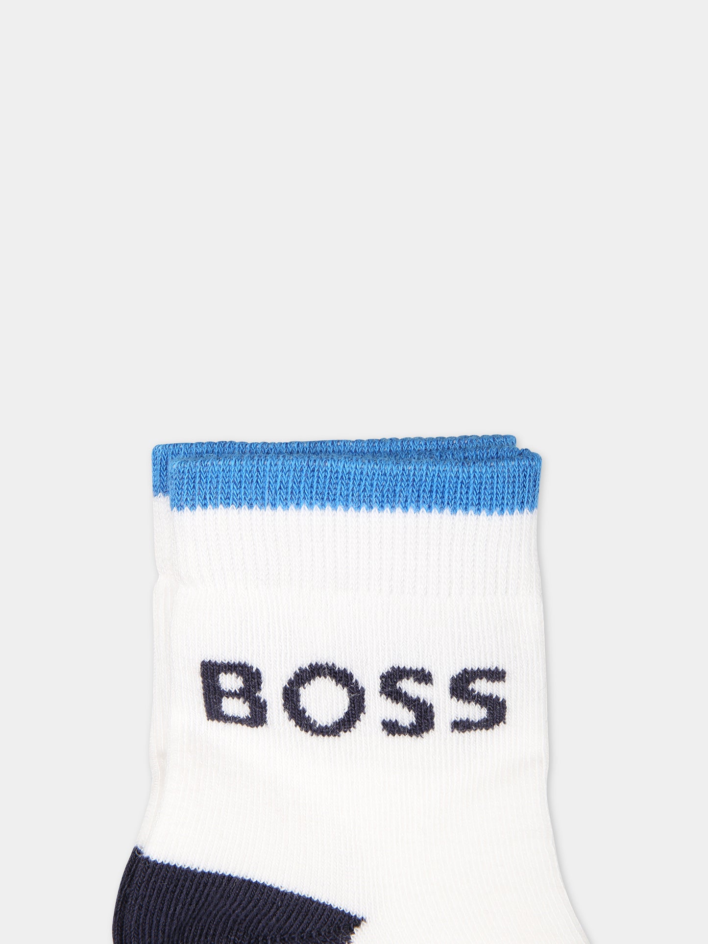 Set calze multicolor per neonato,Boss,J00112 MARINE