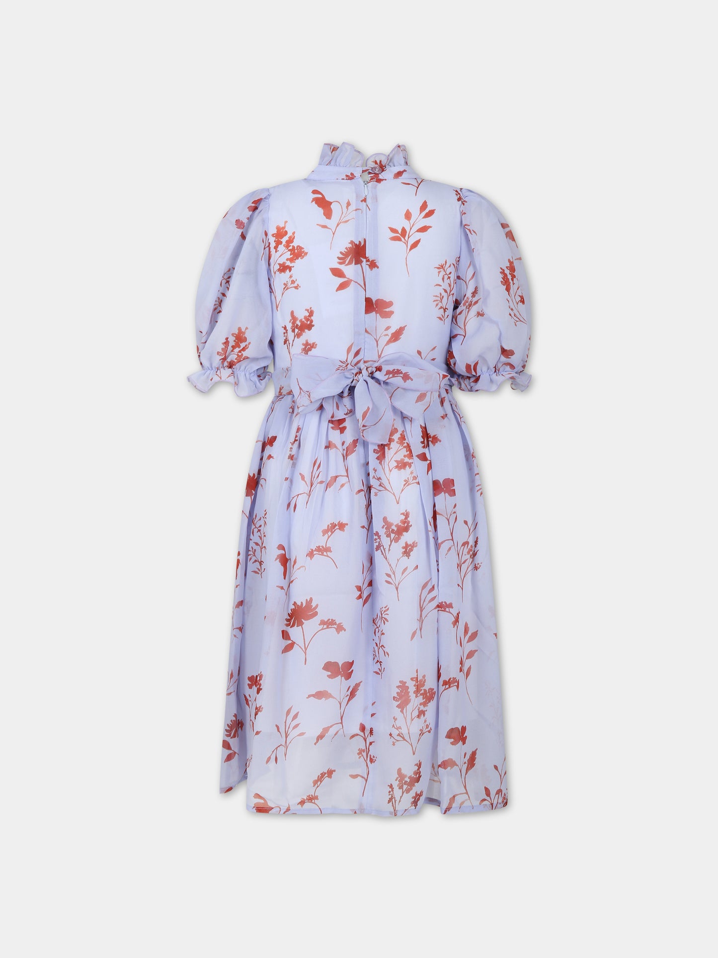 Vestito viola per bambina con stampa floreale,Paade Mode,234504926